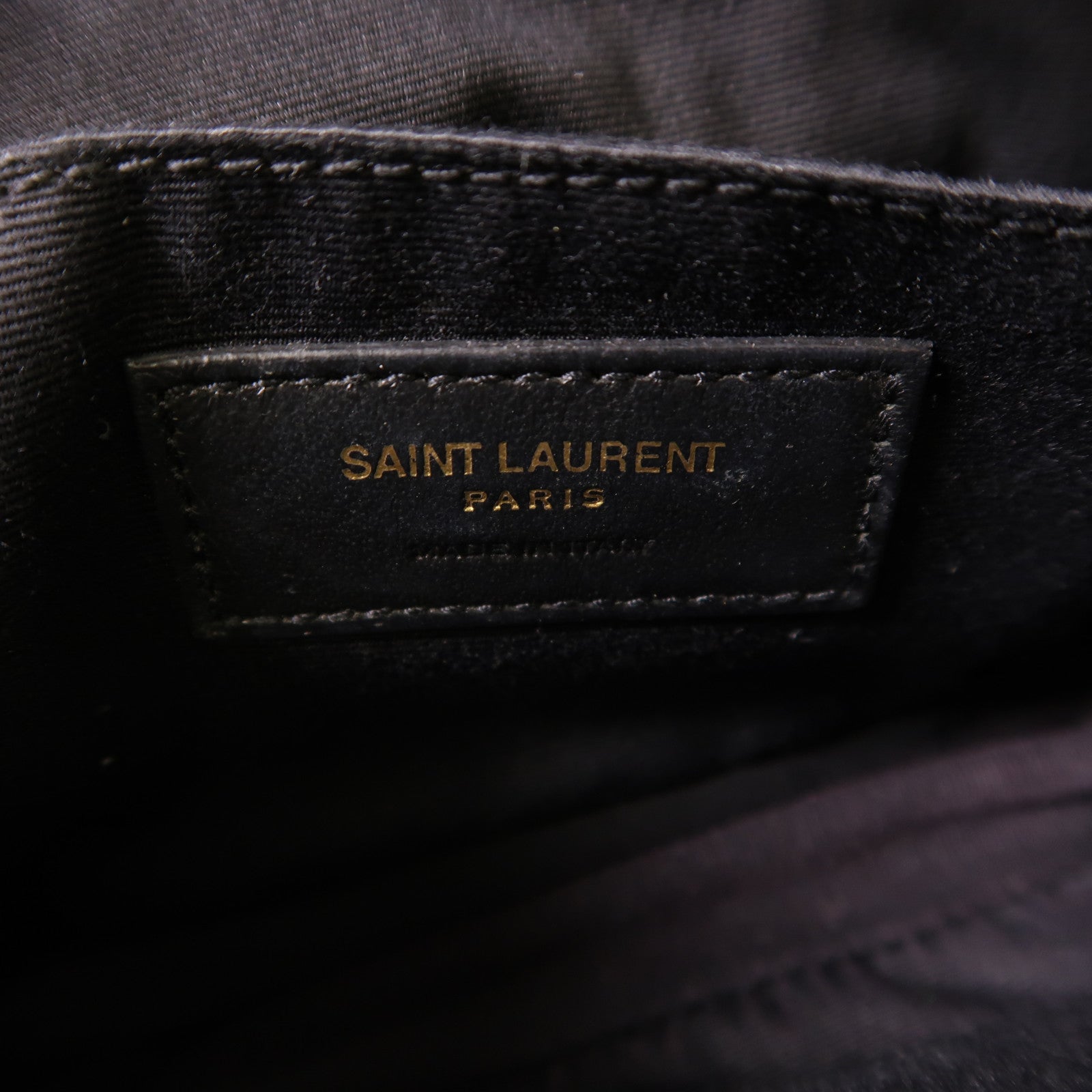 YVES SAINT LAURENT 絨布Lou Belt Bag金扣腰包