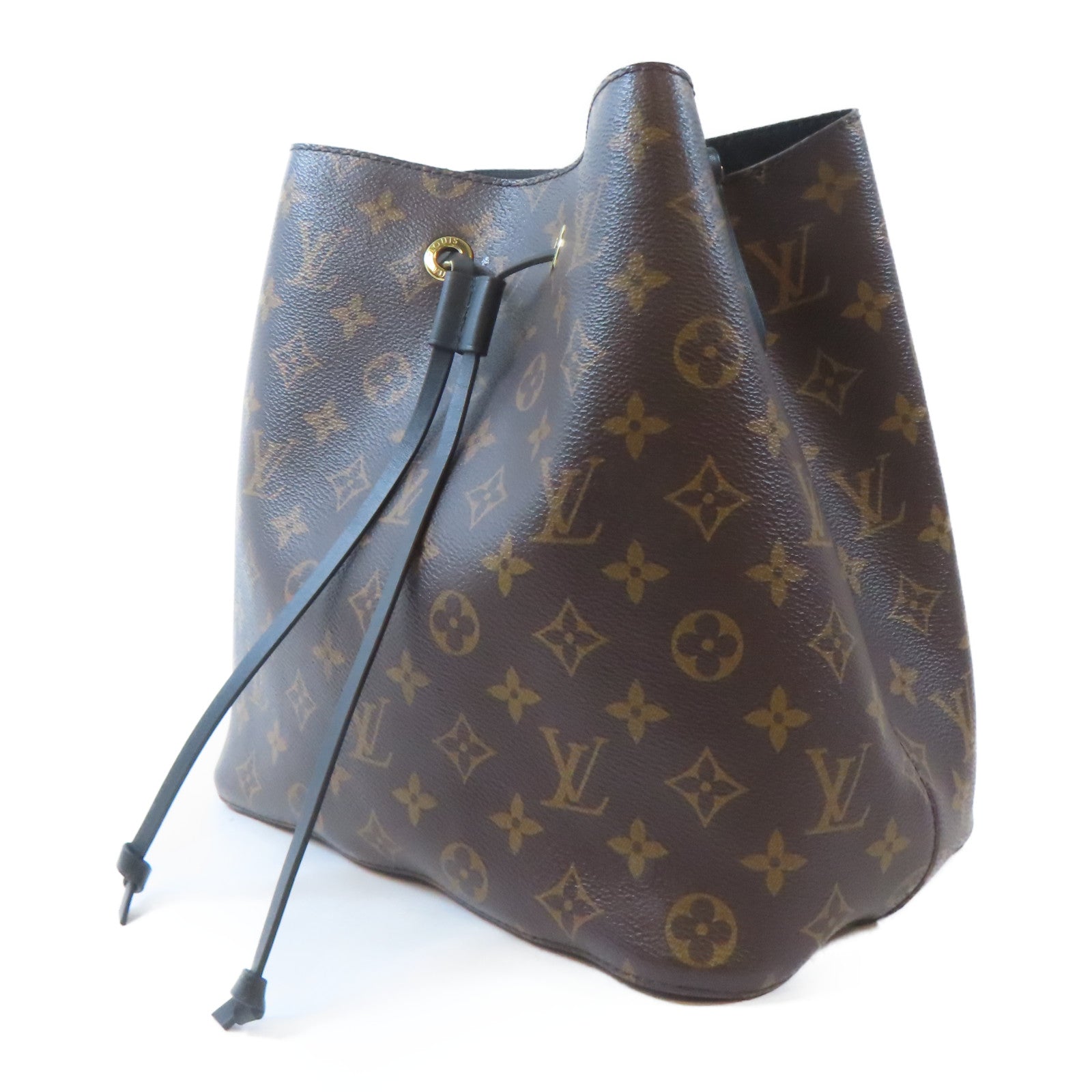 LOUIS VUITTON Monogram Neo Noe MM金扣肩背袋啡色