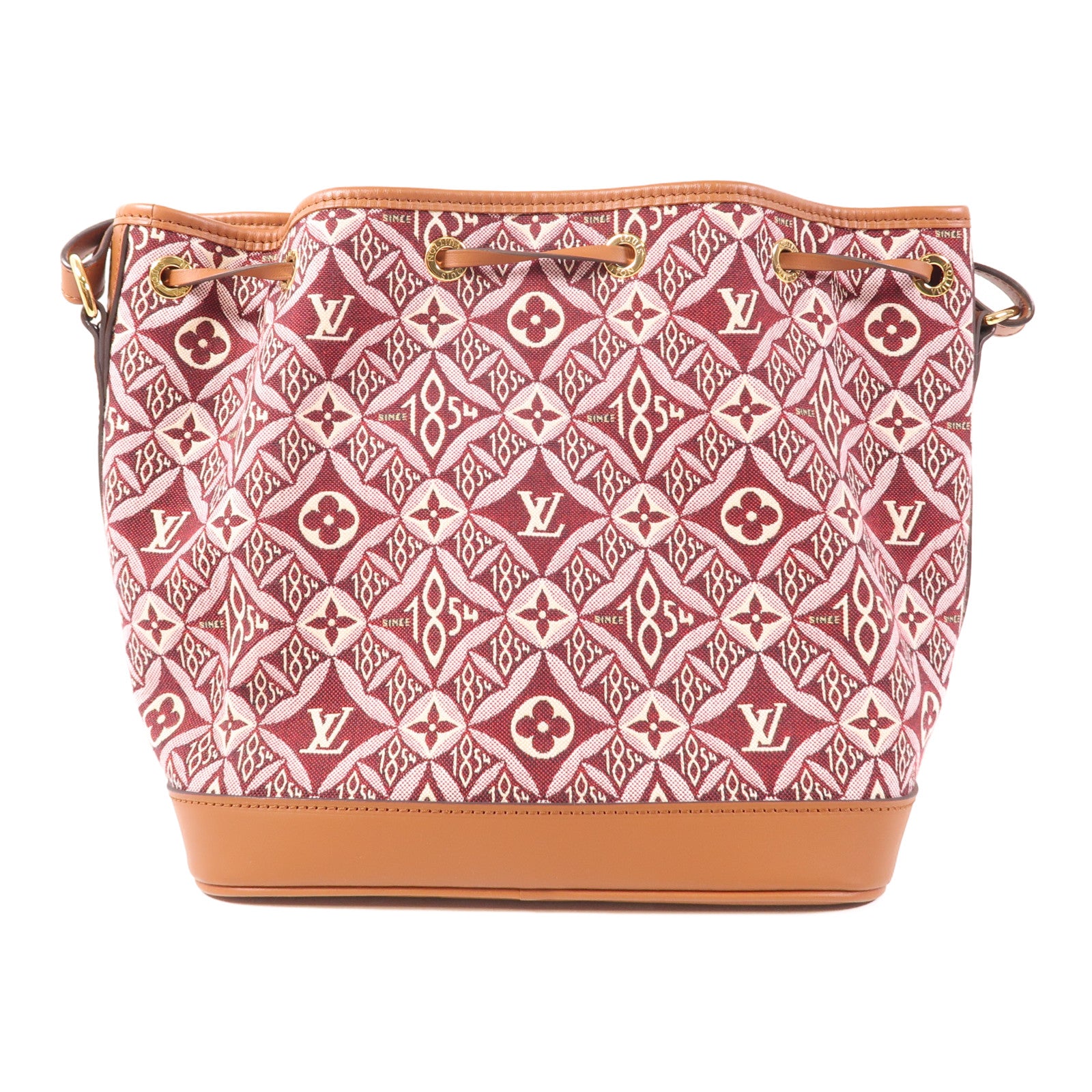 LOUIS VUITTON Since 1854 Petit Noe Shoulder Bag M57154 Monogram Jacquard Red