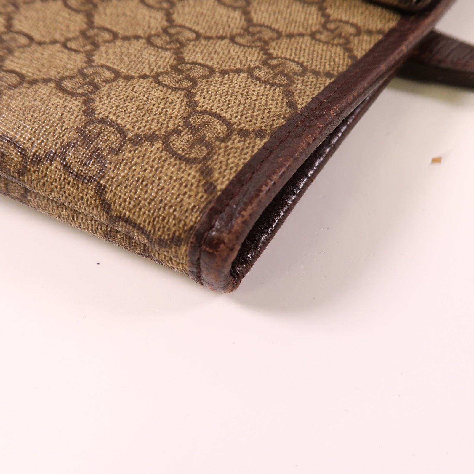 GUCCI SHW Tote Bag 114595 Coated Canvas Brown