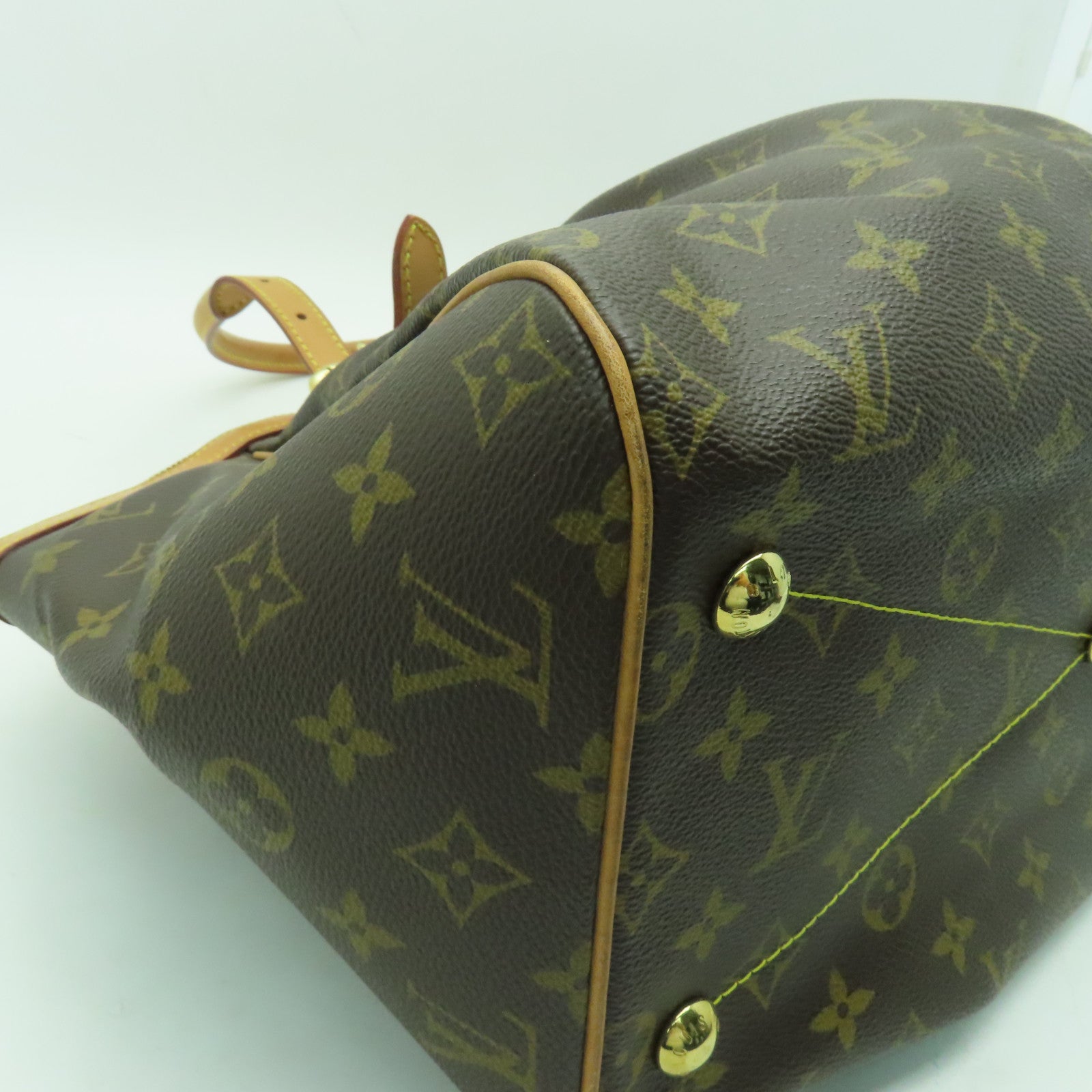 LOUIS VUITTON 【清倉大減價】Monogram Tivoli GM金扣手挽袋啡色