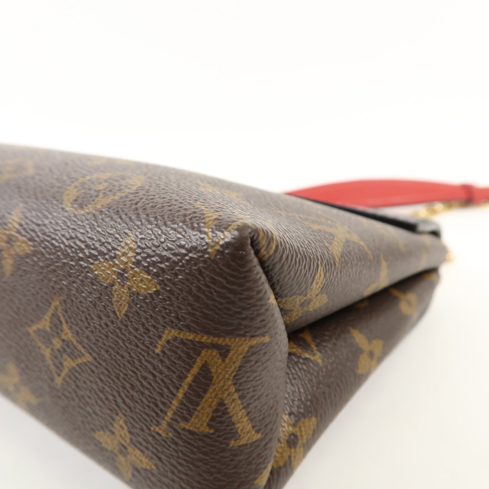 LOUIS VUITTON Monogram Saint Placide金扣肩背袋棕色/色