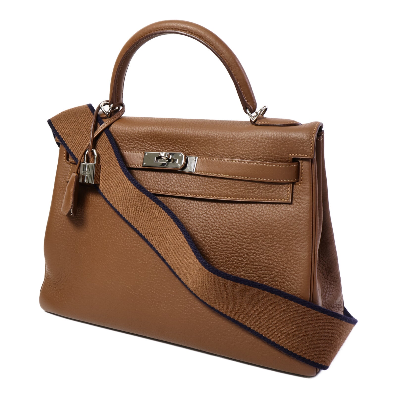 HERMES Clemence皮革Kelly 32手挽肩背兩用袋