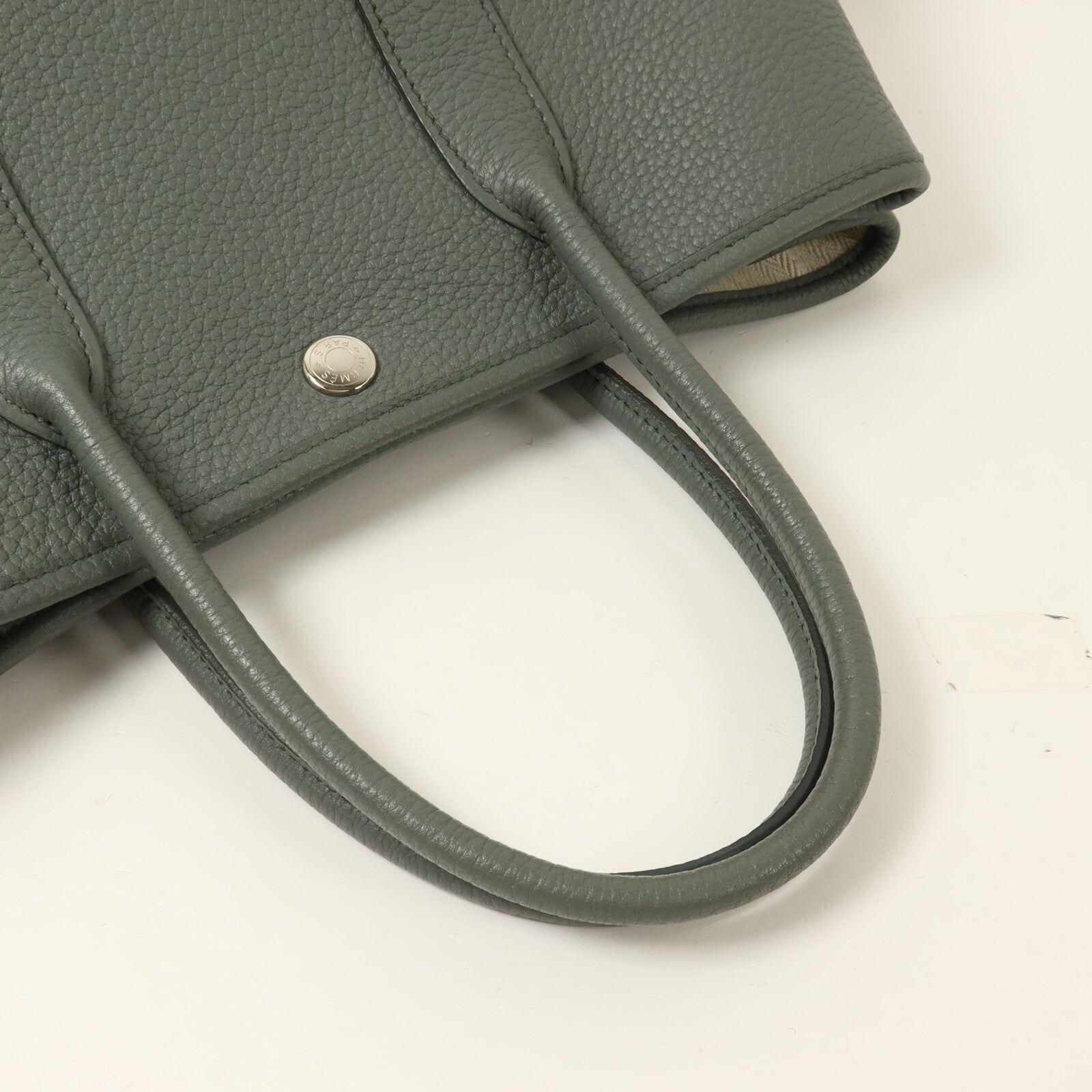 HERMES Negonda皮革Garden Party TPM手挽袋Vert Amande