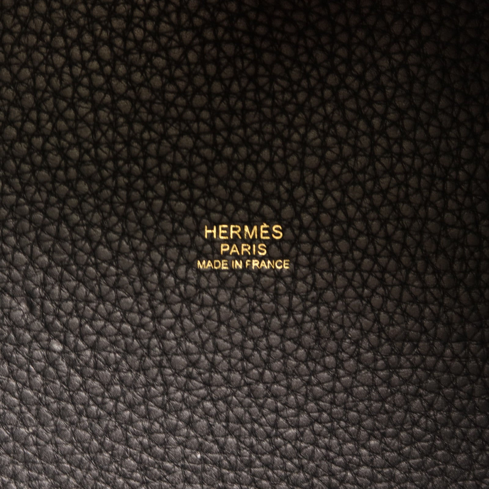 HERMES Clemence皮革Picotin MM金扣手挽袋