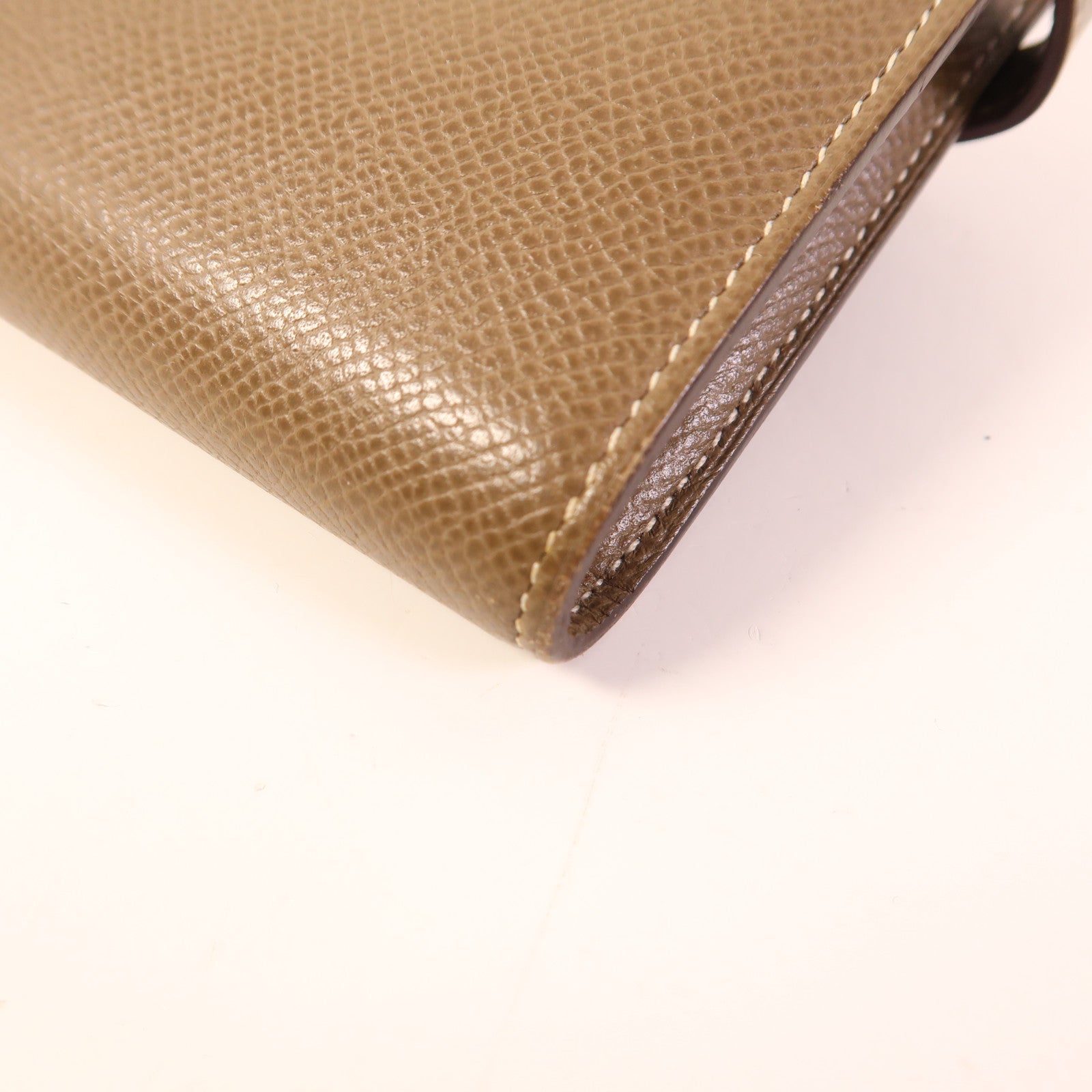 HERMES Epsom皮革Kelly Long Wallet銀扣長錢包