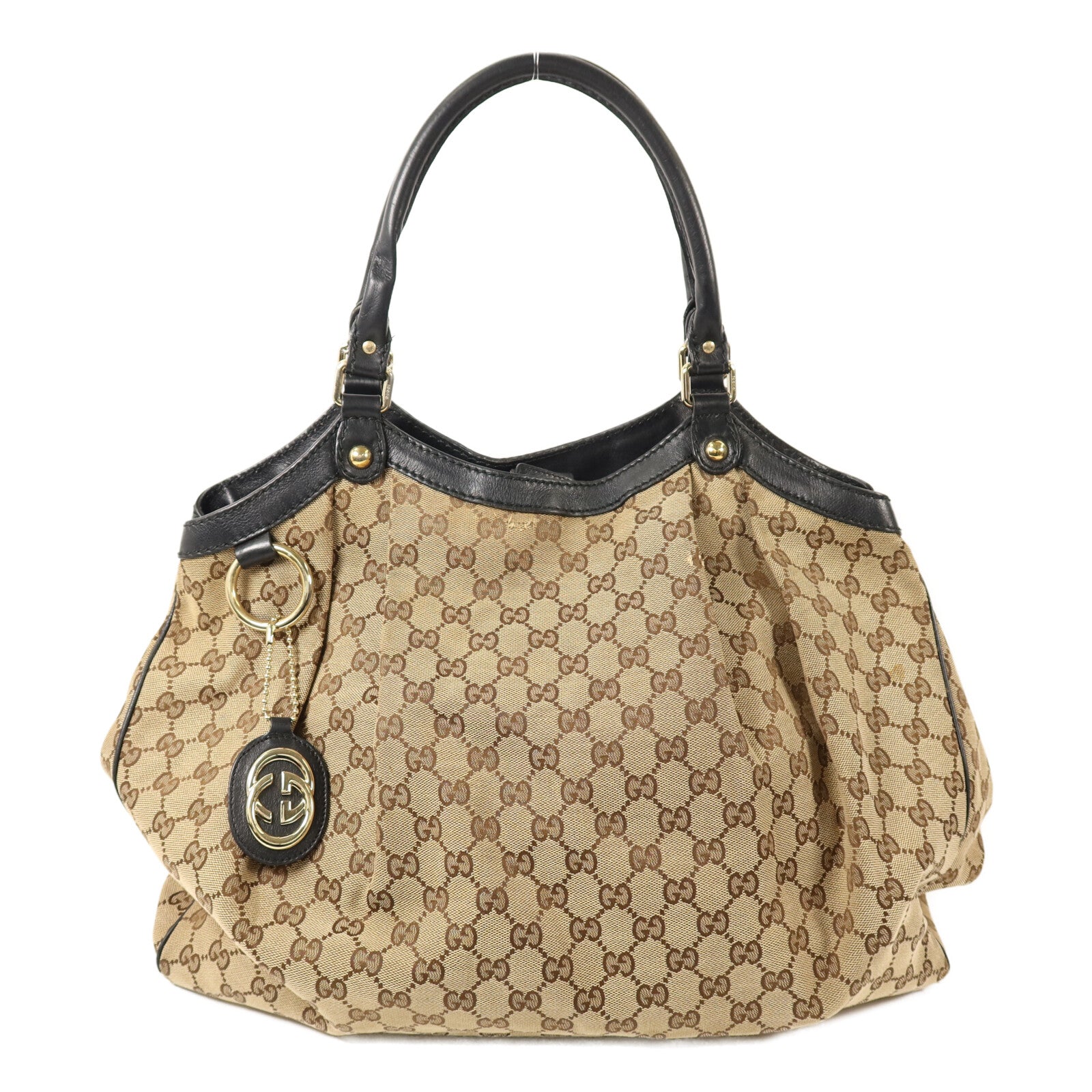 GUCCI 帆布Sukey Tote Bag金扣手挽袋