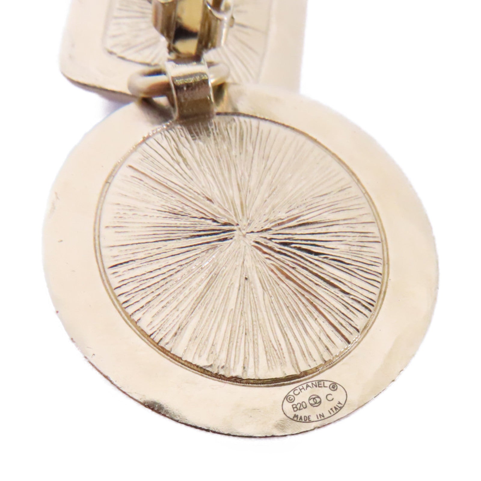 CHANEL 金屬Earrings耳環金色/米色/白色