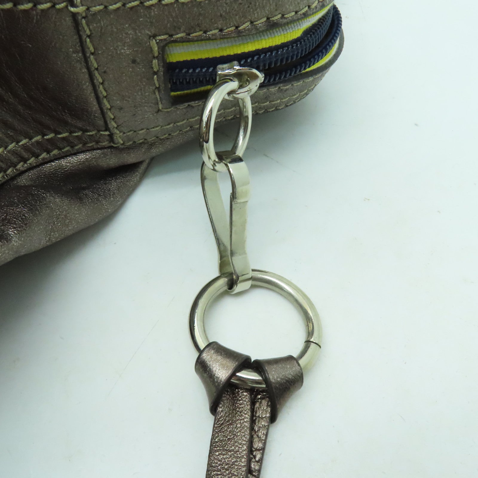 Chloe 【激減優惠】羊皮皮革Shoulder Bag銀扣肩背袋銅色