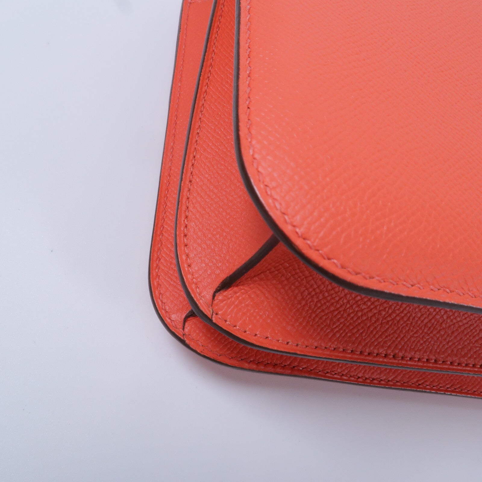 HERMES Epsom皮革Constance 24肩背袋Rose Jaipur