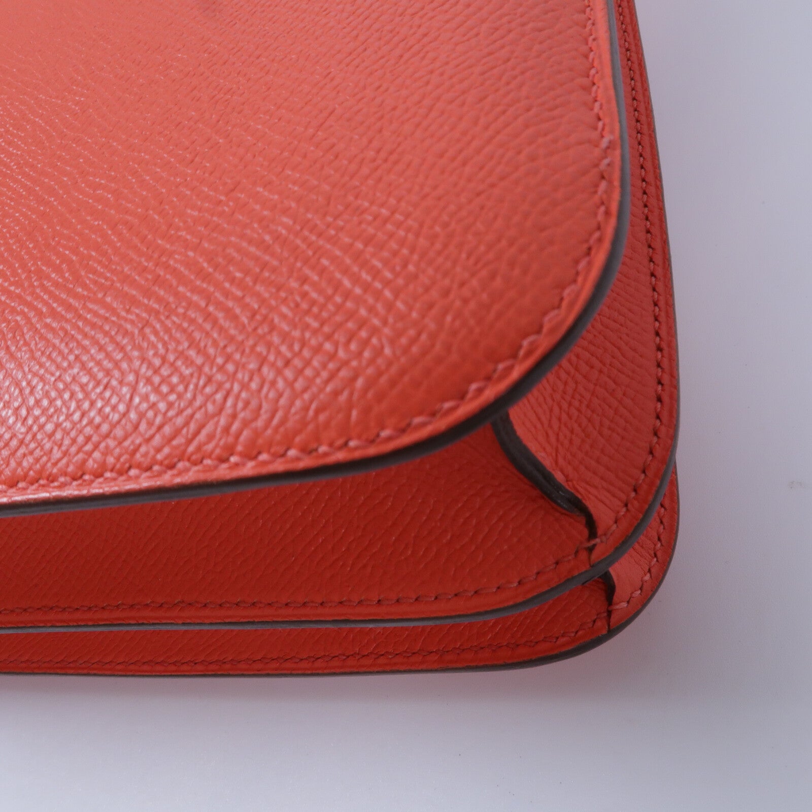 HERMES Epsom皮革Constance 24肩背袋Rose Jaipur