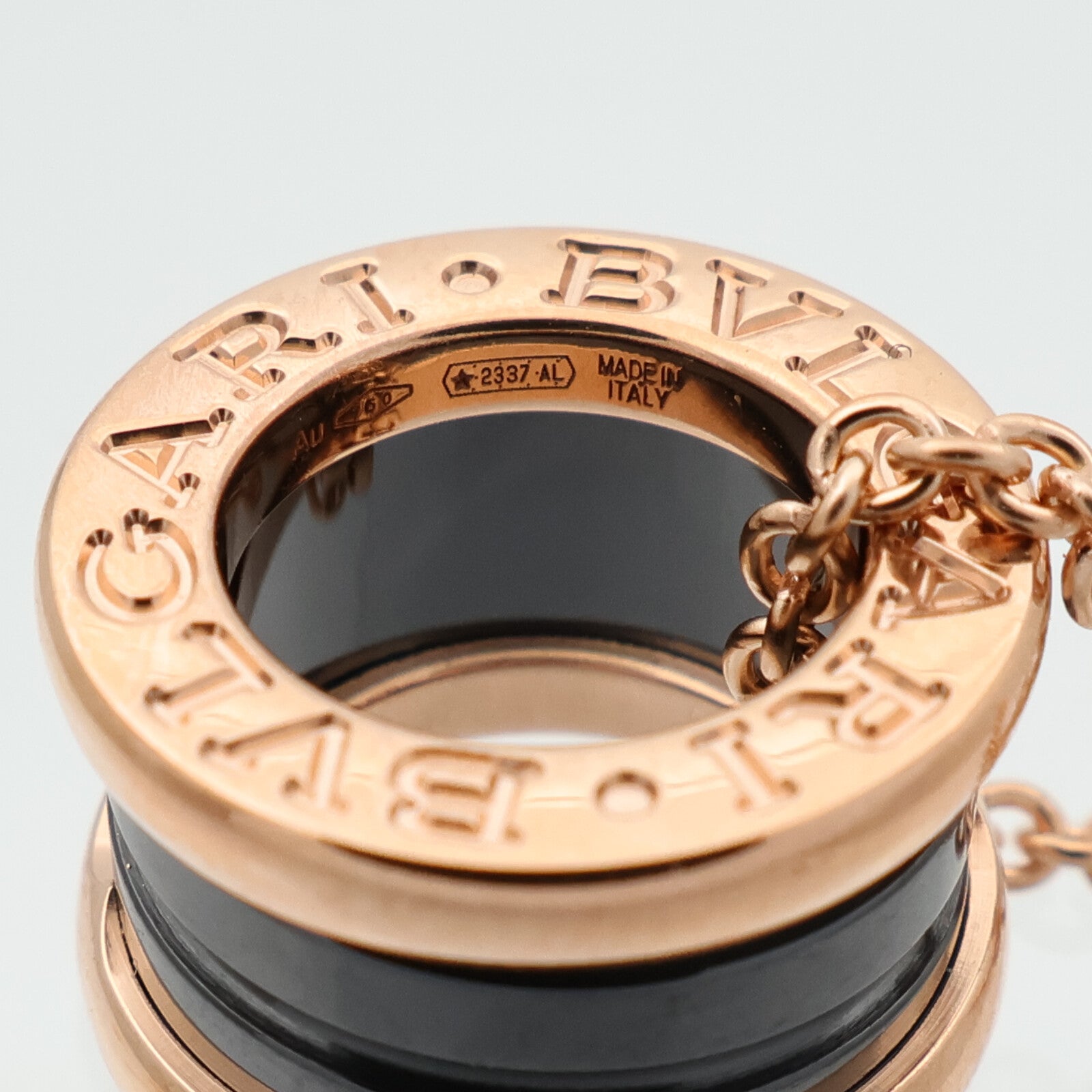 BVLGARI 18K玫瑰金B-Zero 1項鍊