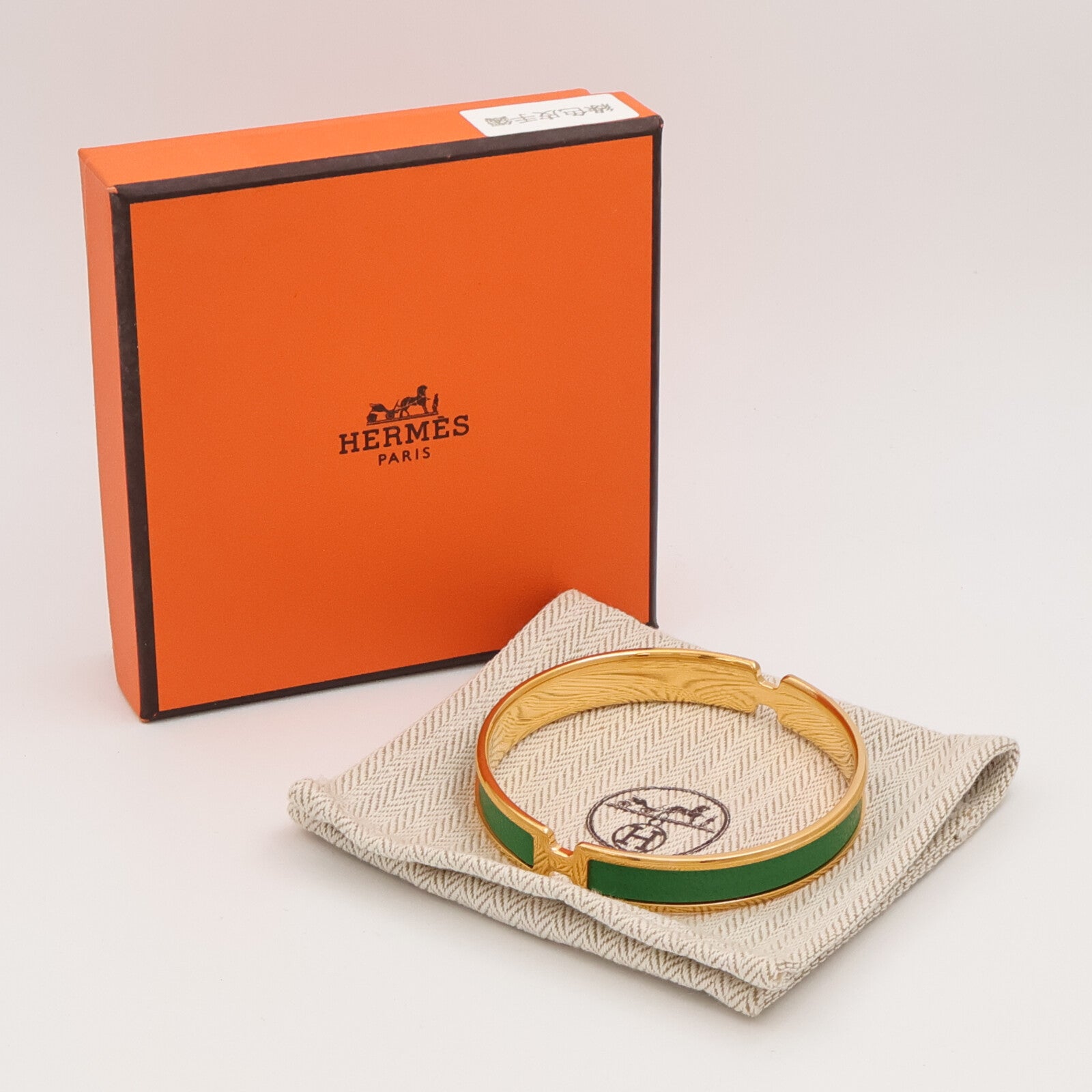 HERMES Chamkila皮革/金屬Olympe Bracelet手鐲