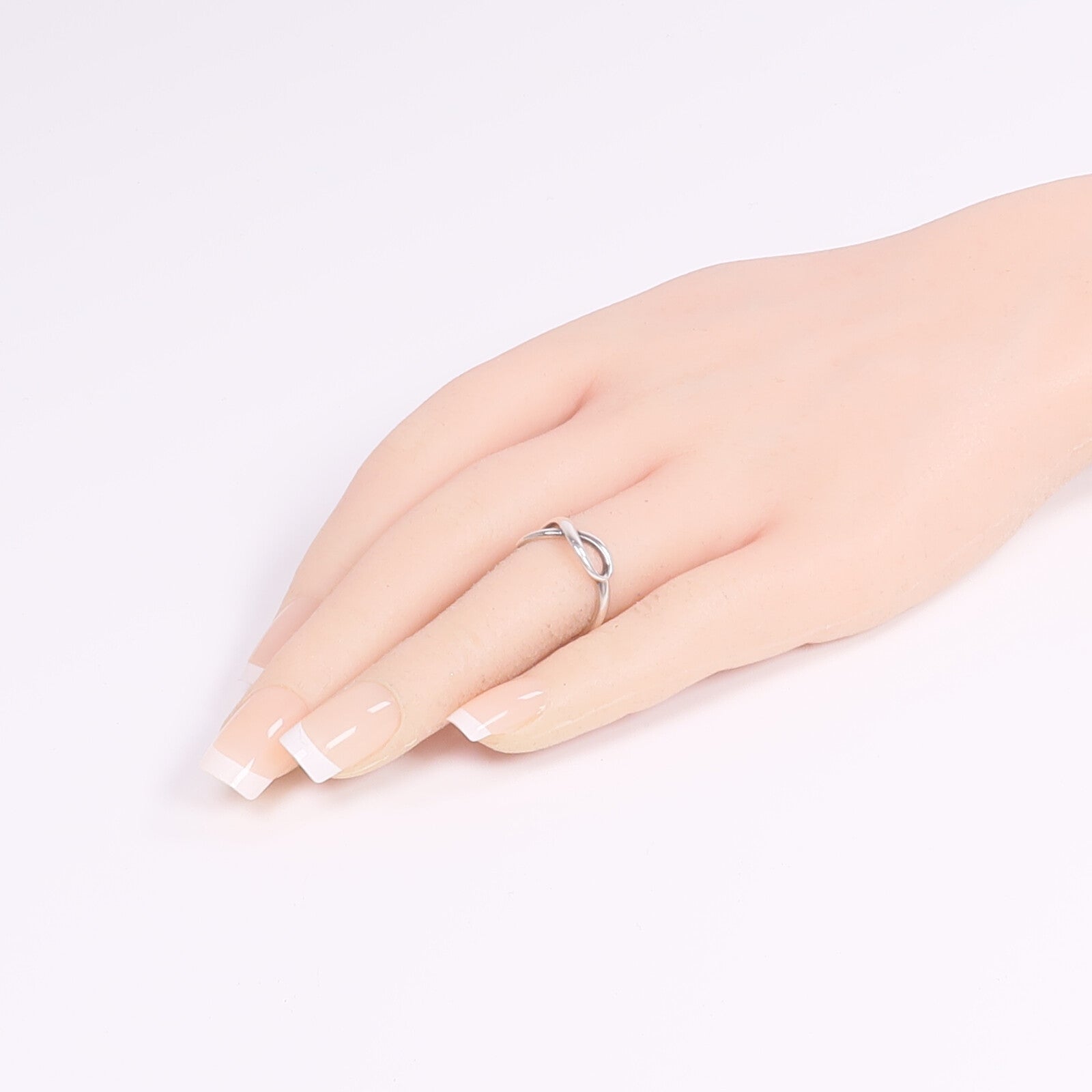 TIFFANY＆CO 925純銀Infinity Ring戒指US#4.5