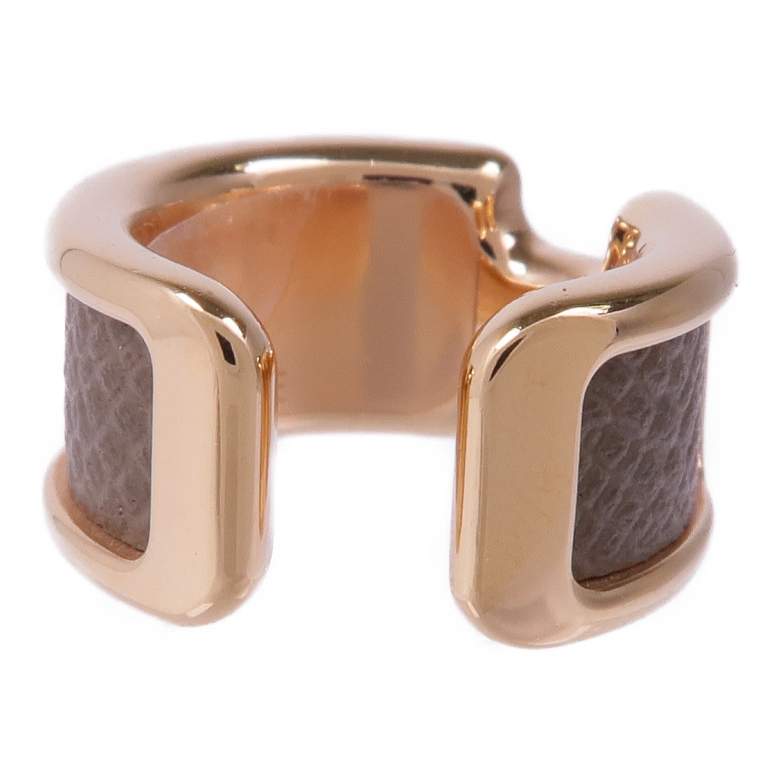 HERMES 【激減優惠】金屬/皮革Olympe Ear Cuff耳夾