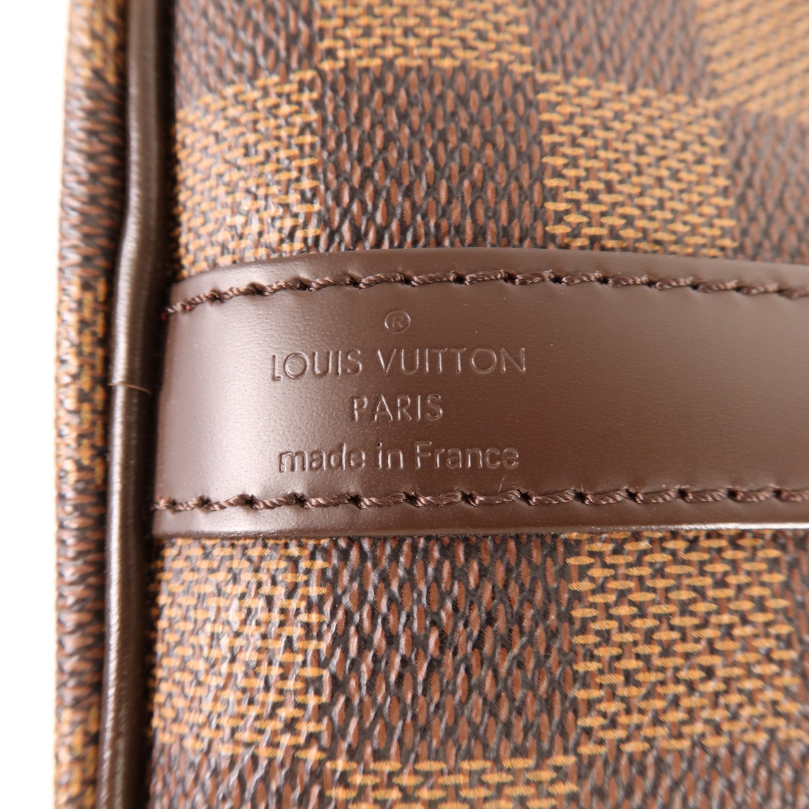 LOUIS VUITTON Damier Speedy Bandouliere 30金扣手挽肩背兩用袋