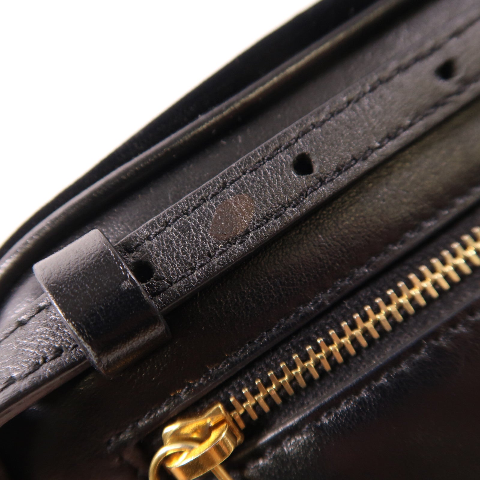 YVES SAINT LAURENT 絨布Lou Belt Bag金扣腰包
