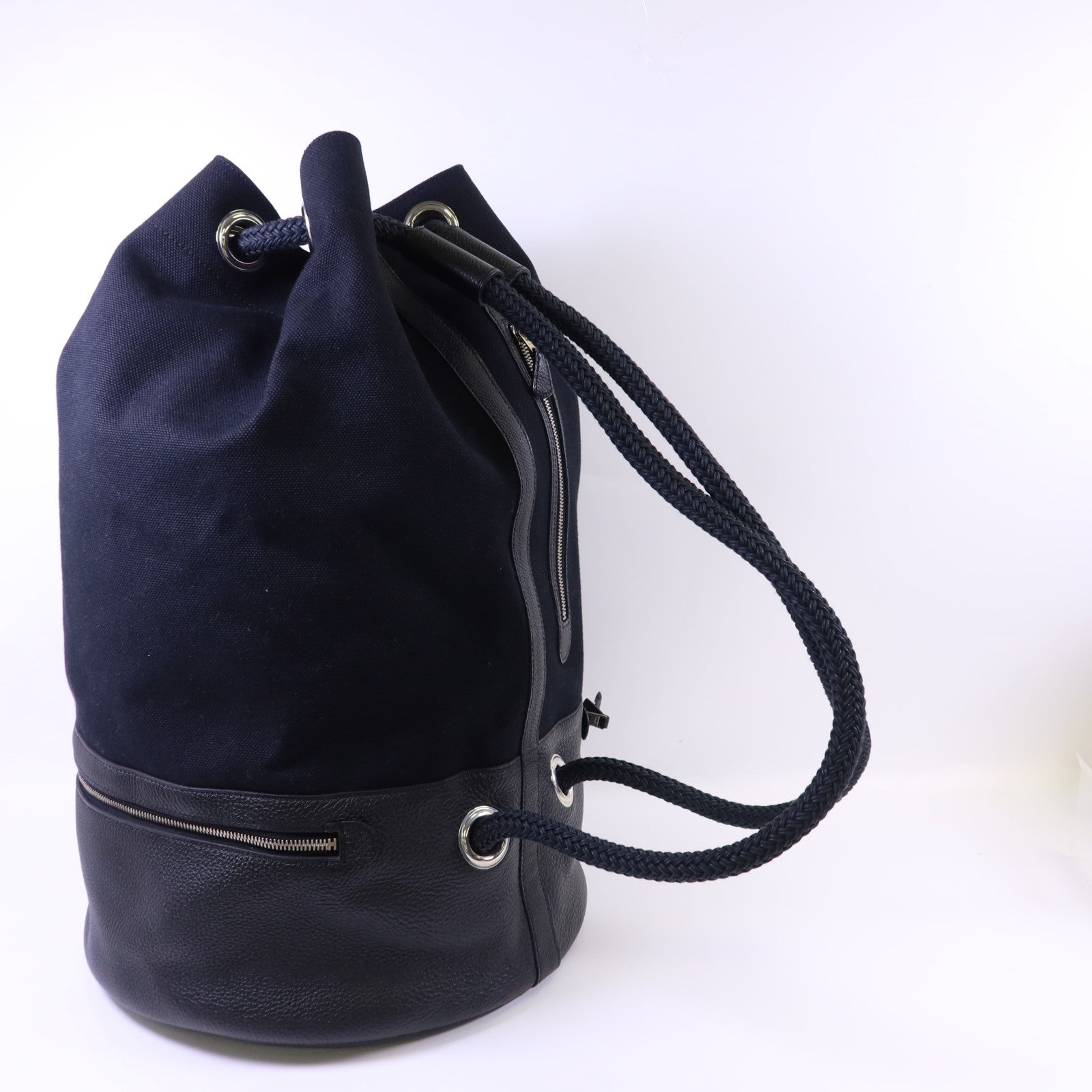 HERMES 帆布Babord背包Noir