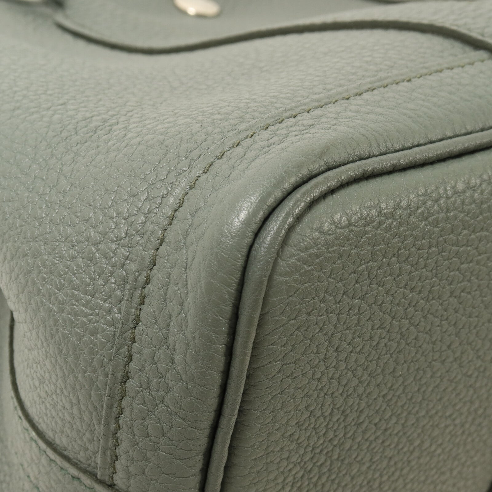 HERMES Negonda皮革Garden Party TPM手挽袋Vert Amande