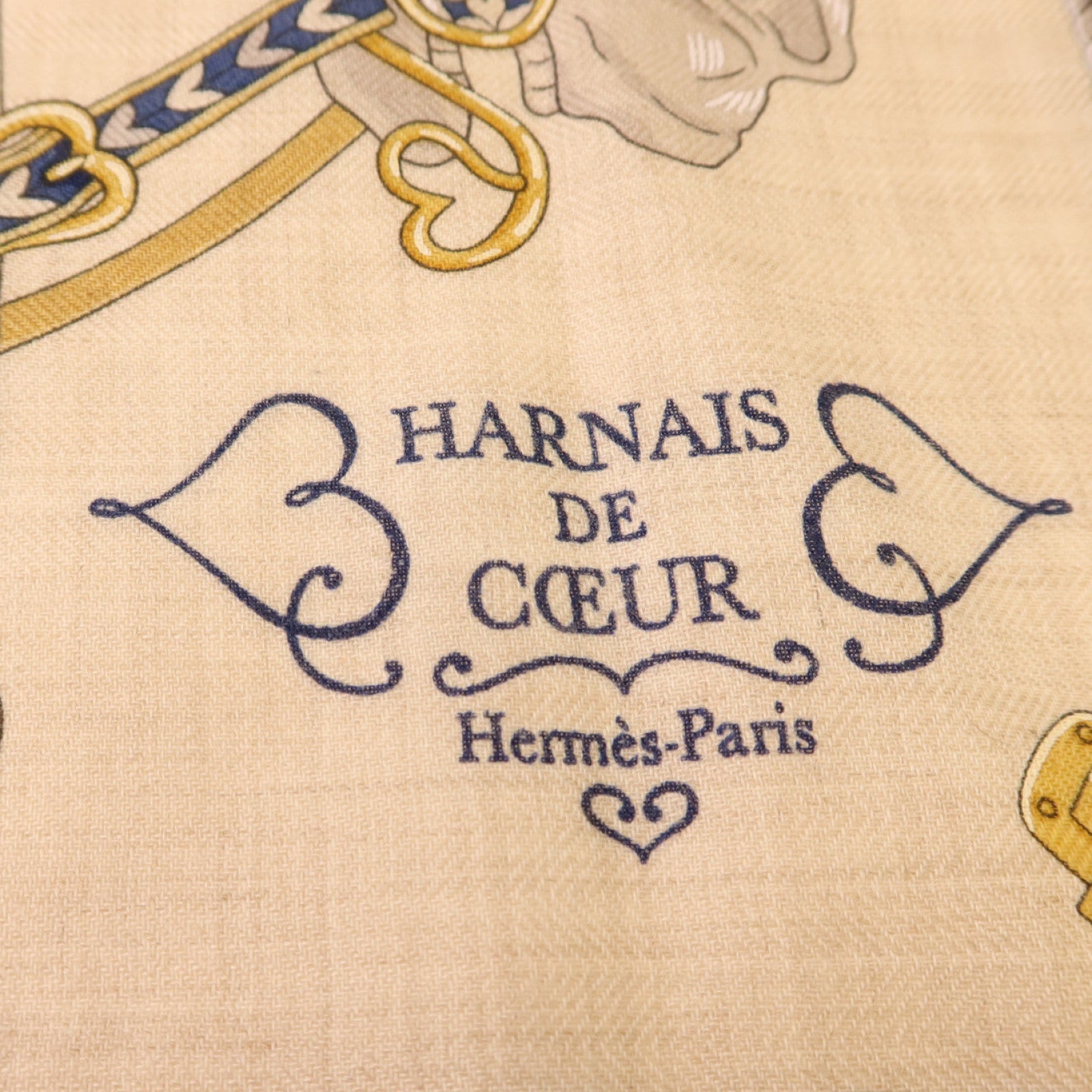 HERMES 羊絨/絲質Scarf 40x40絲巾
