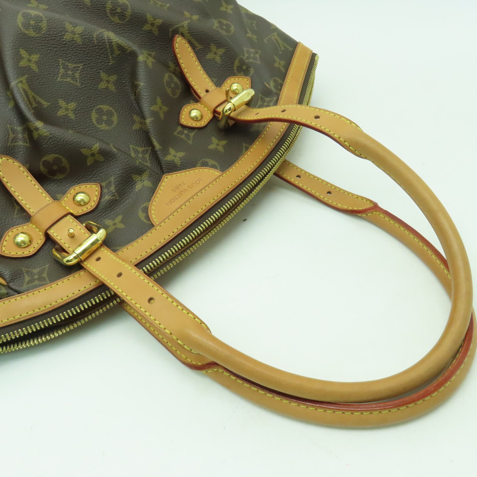 LOUIS VUITTON 【清倉大減價】Monogram Tivoli GM金扣手挽袋啡色