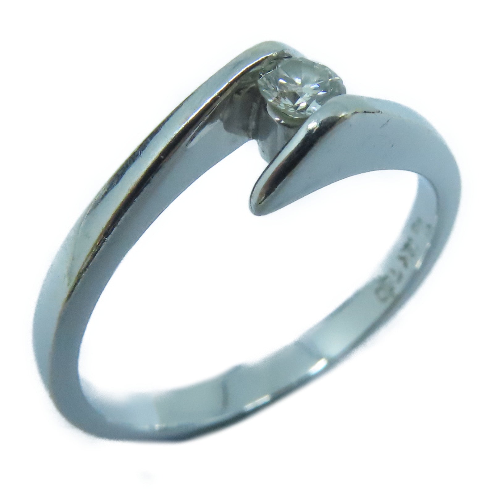 JEWELRY 18K白金Diamond Ring钻石戒指US#6