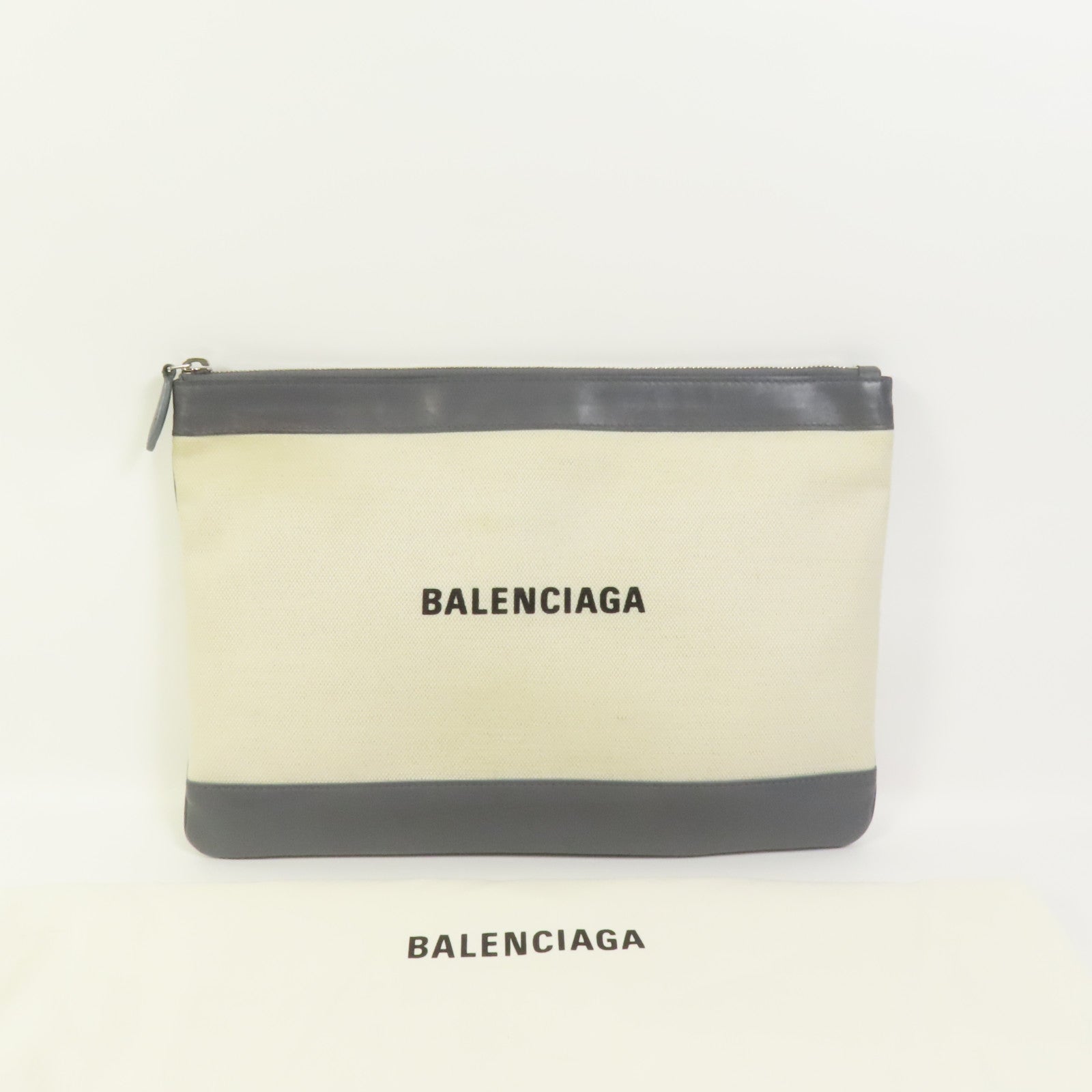 BALENCIAGA 帆布Navy Clip M Clutch手拿包