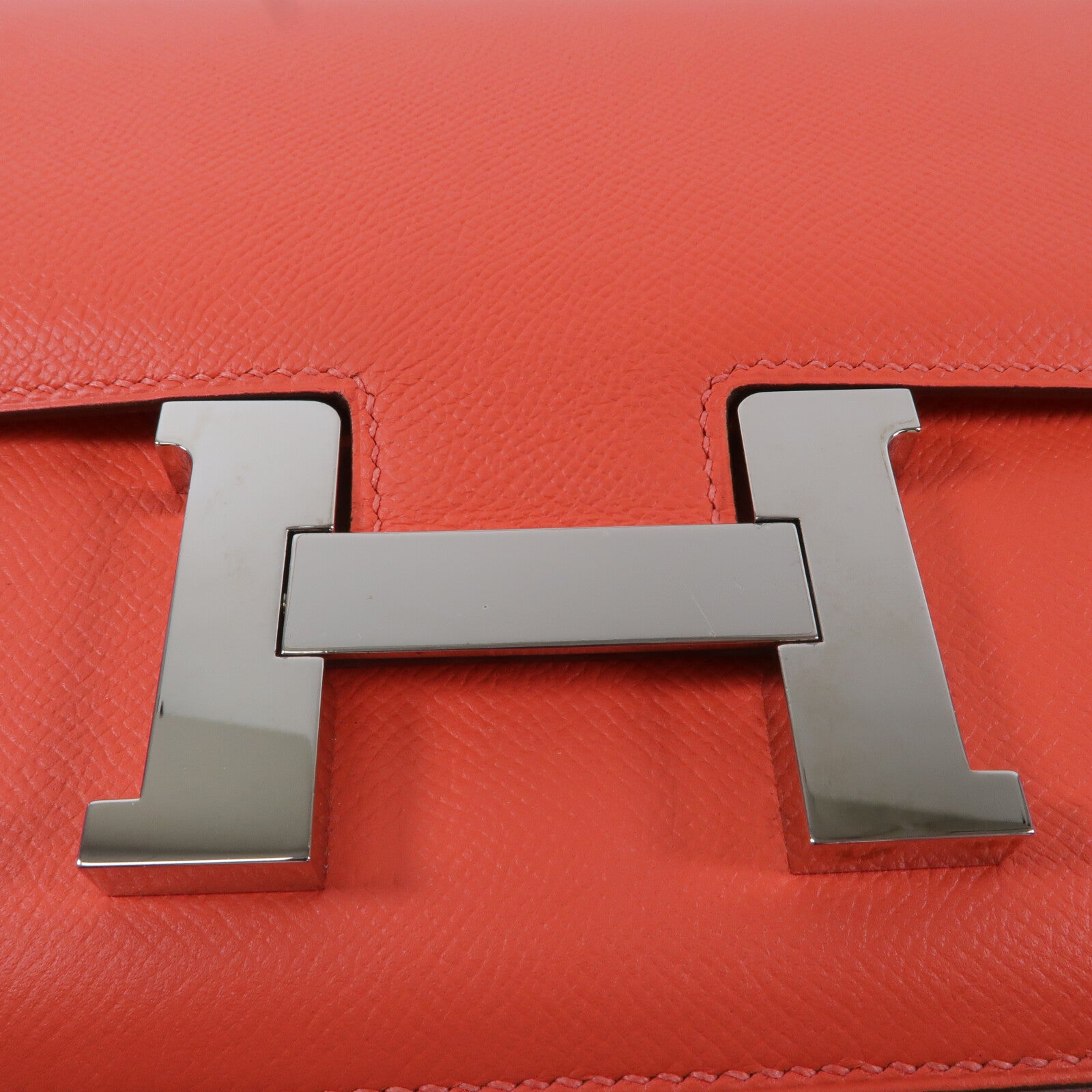 HERMES Epsom皮革Constance 24肩背袋Rose Jaipur