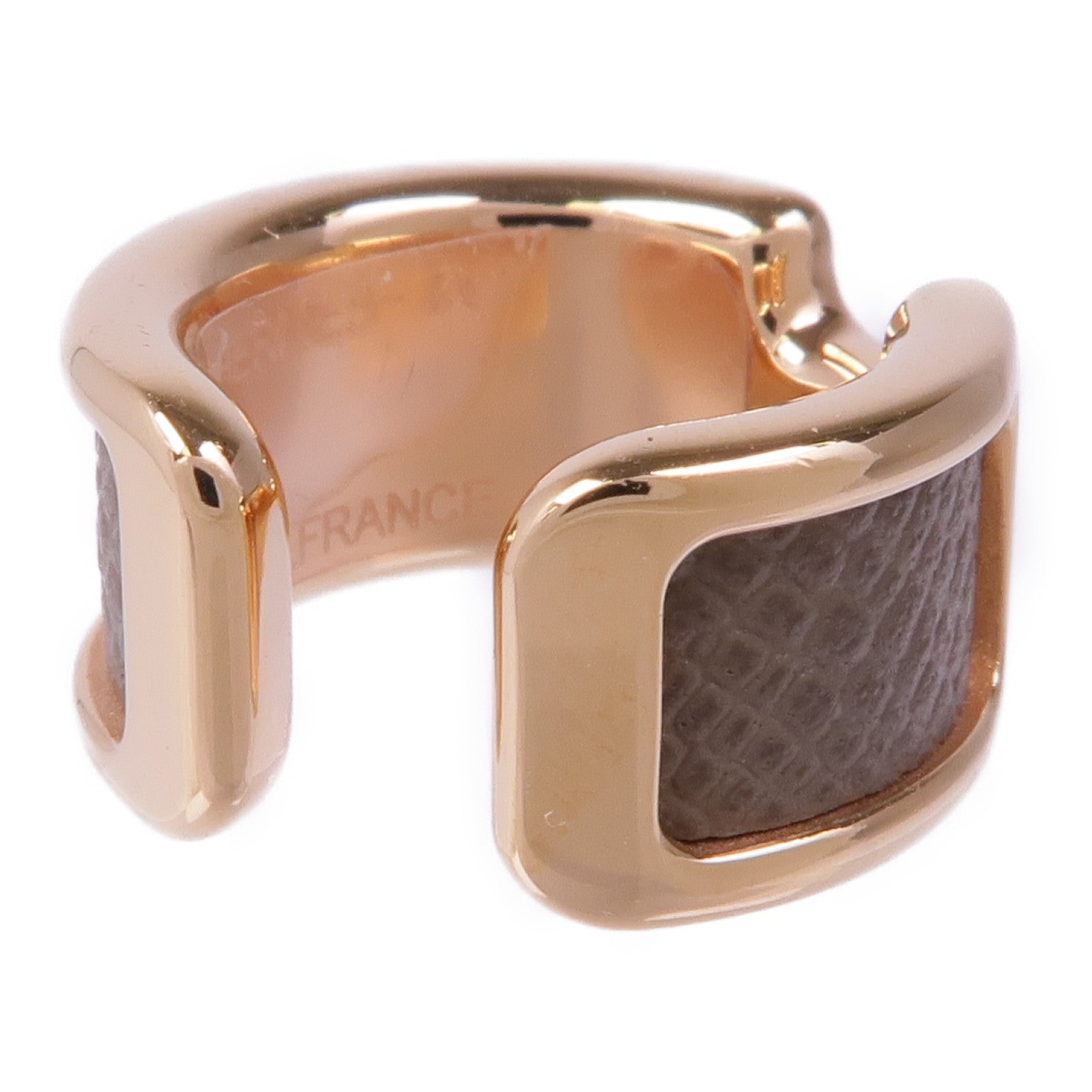 HERMES 【激減優惠】金屬/皮革Olympe Ear Cuff耳夾