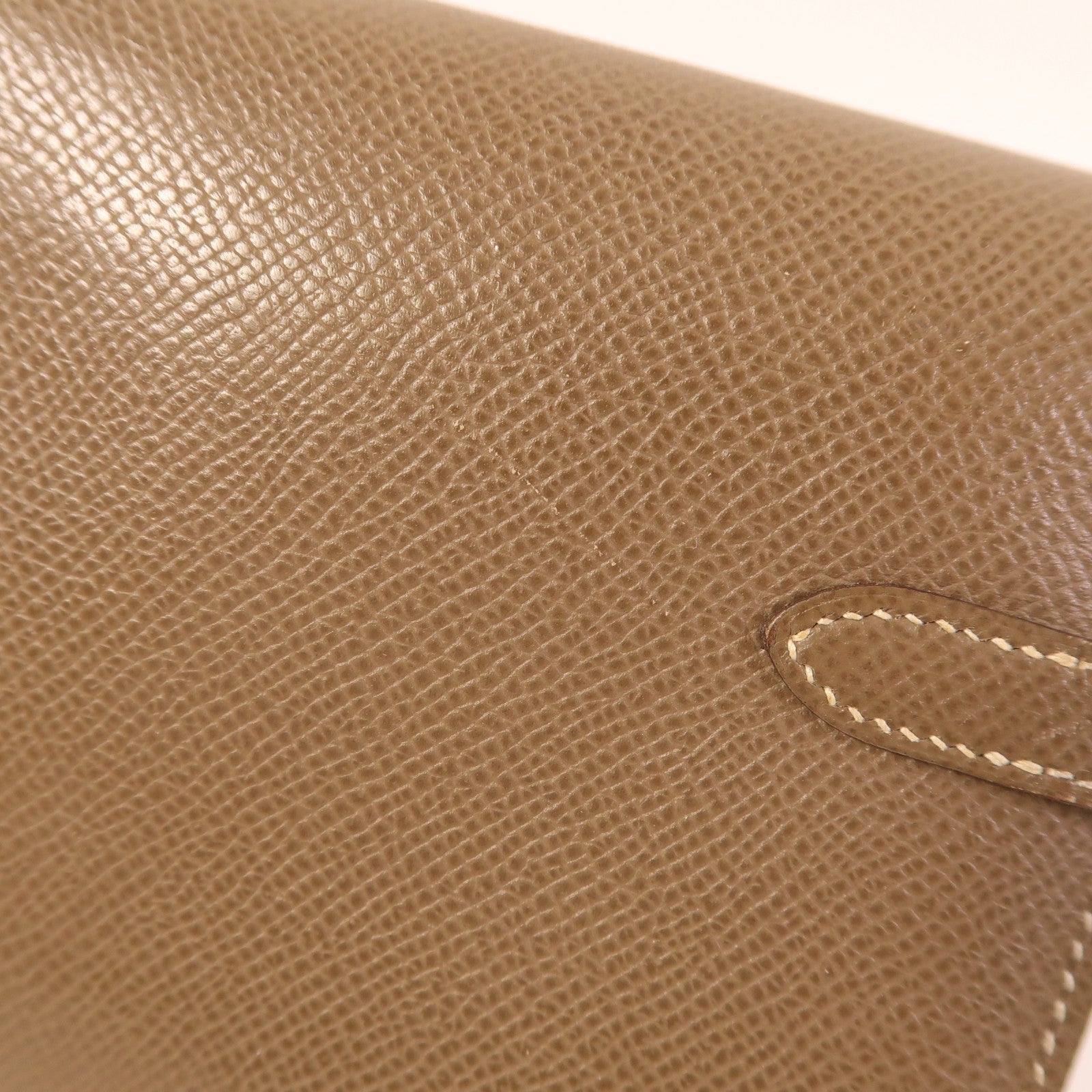 HERMES Epsom皮革Kelly Long Wallet銀扣長錢包