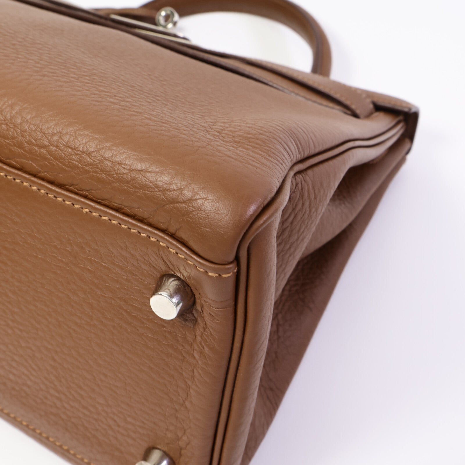 HERMES Clemence皮革Kelly 32手挽肩背兩用袋