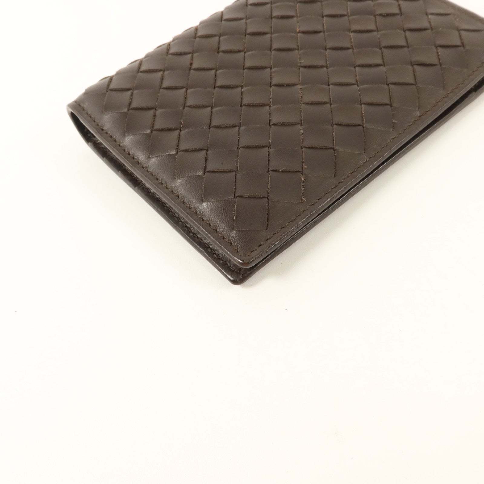 BOTTEGA VENETA 織紋皮革Bifold Wallet With Chain錢包