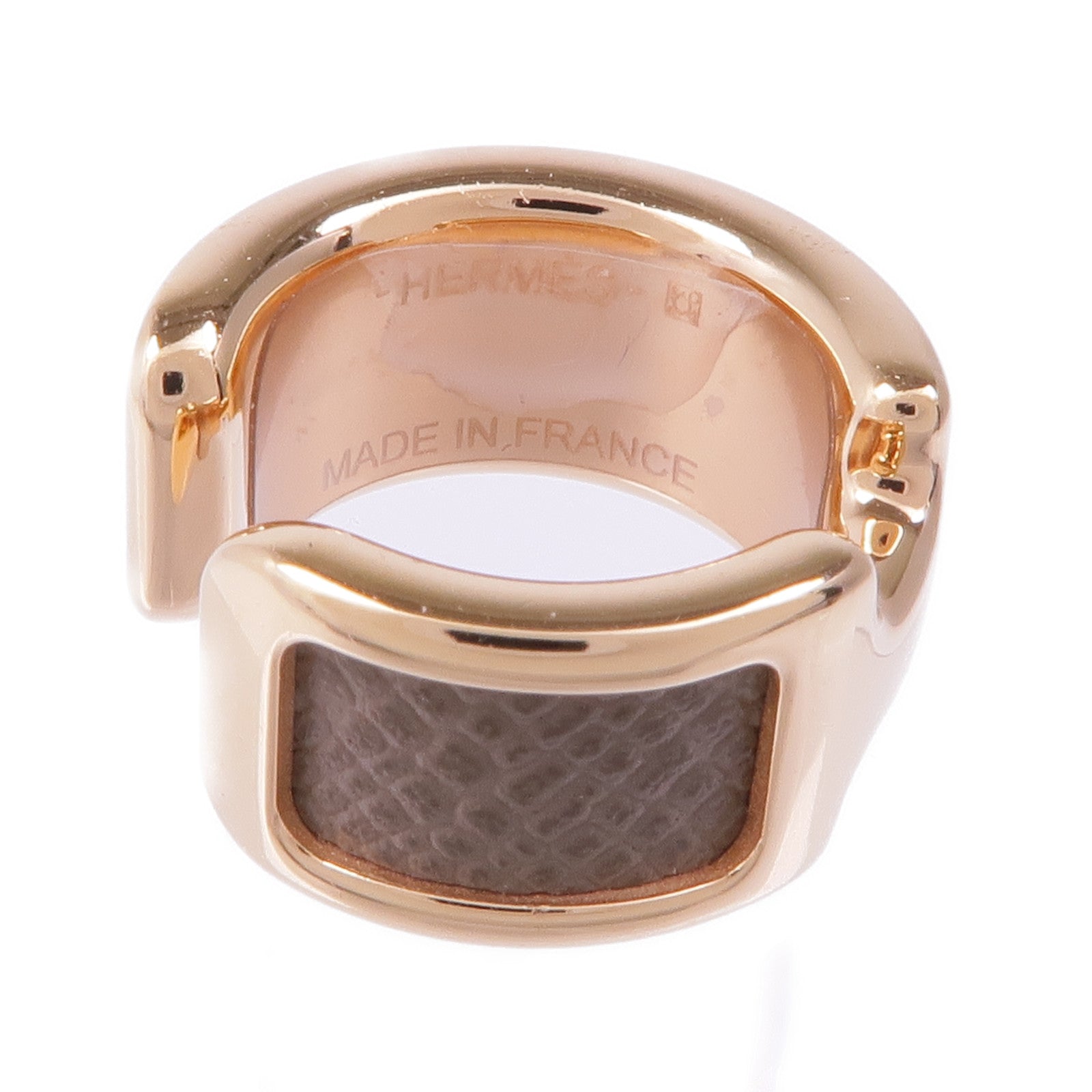HERMES 【激減優惠】金屬/皮革Olympe Ear Cuff耳夾