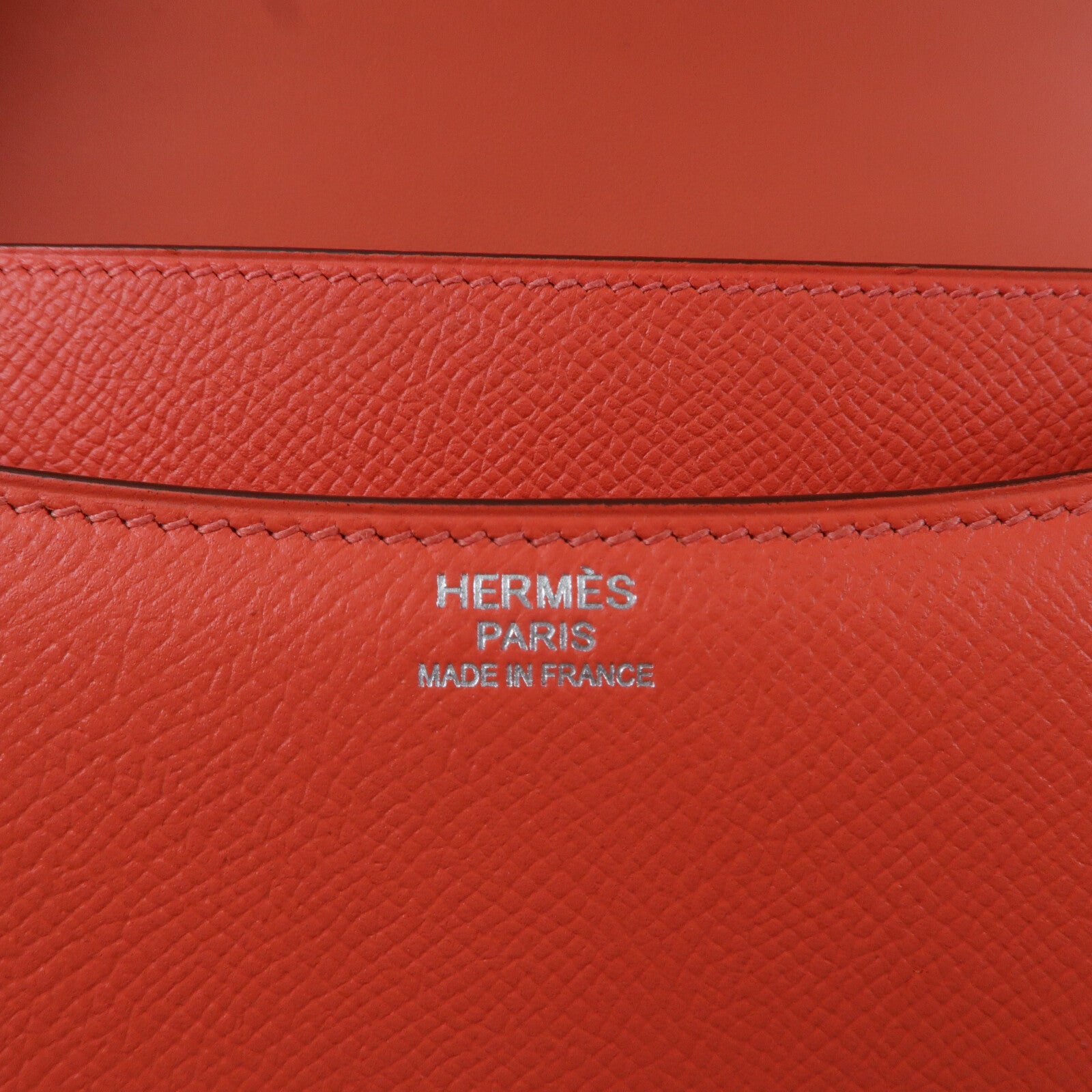 HERMES Epsom皮革Constance 24肩背袋Rose Jaipur