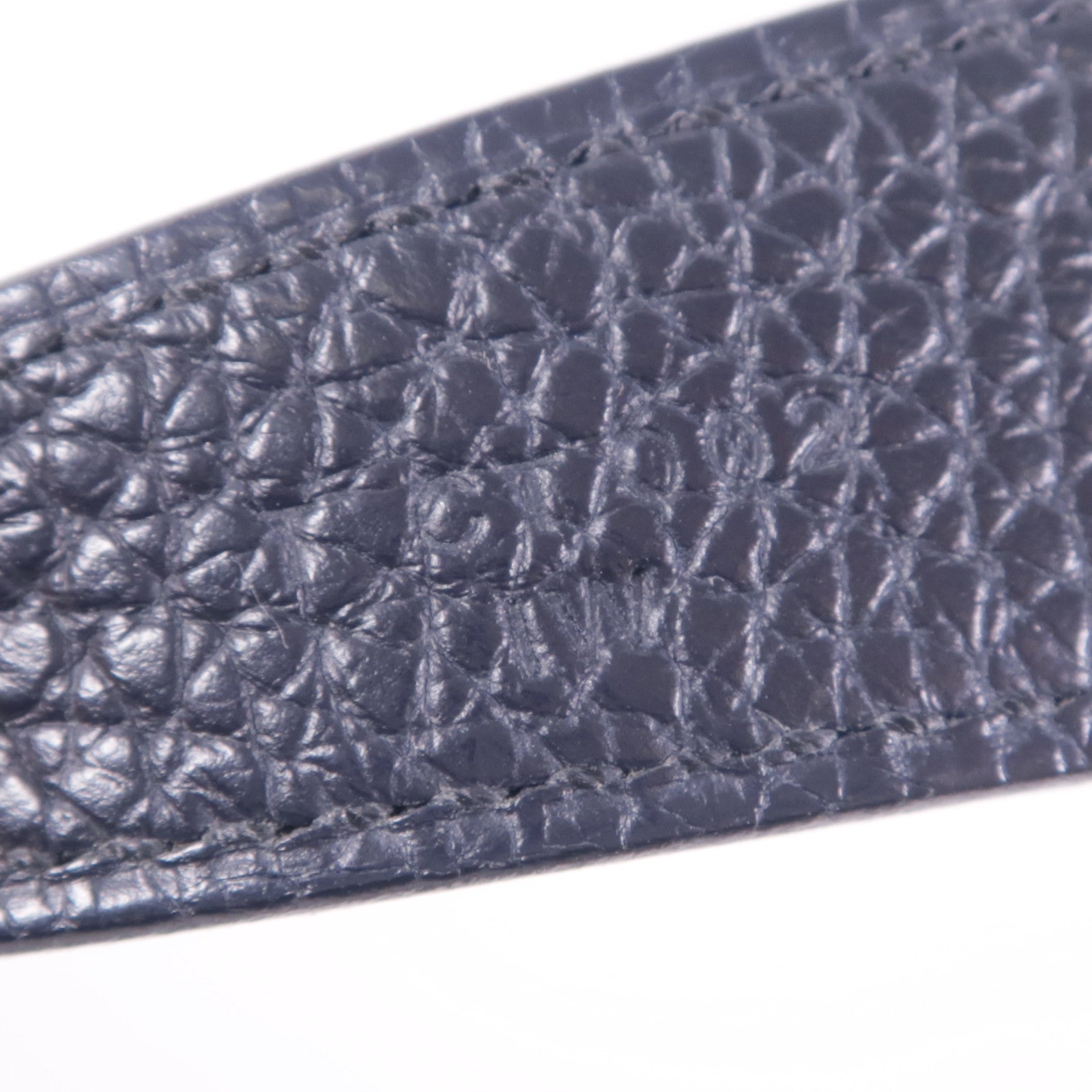 HERMES Clemence皮革Lindy 30銀扣手挽肩背兩用袋2Z Bleu Nuit