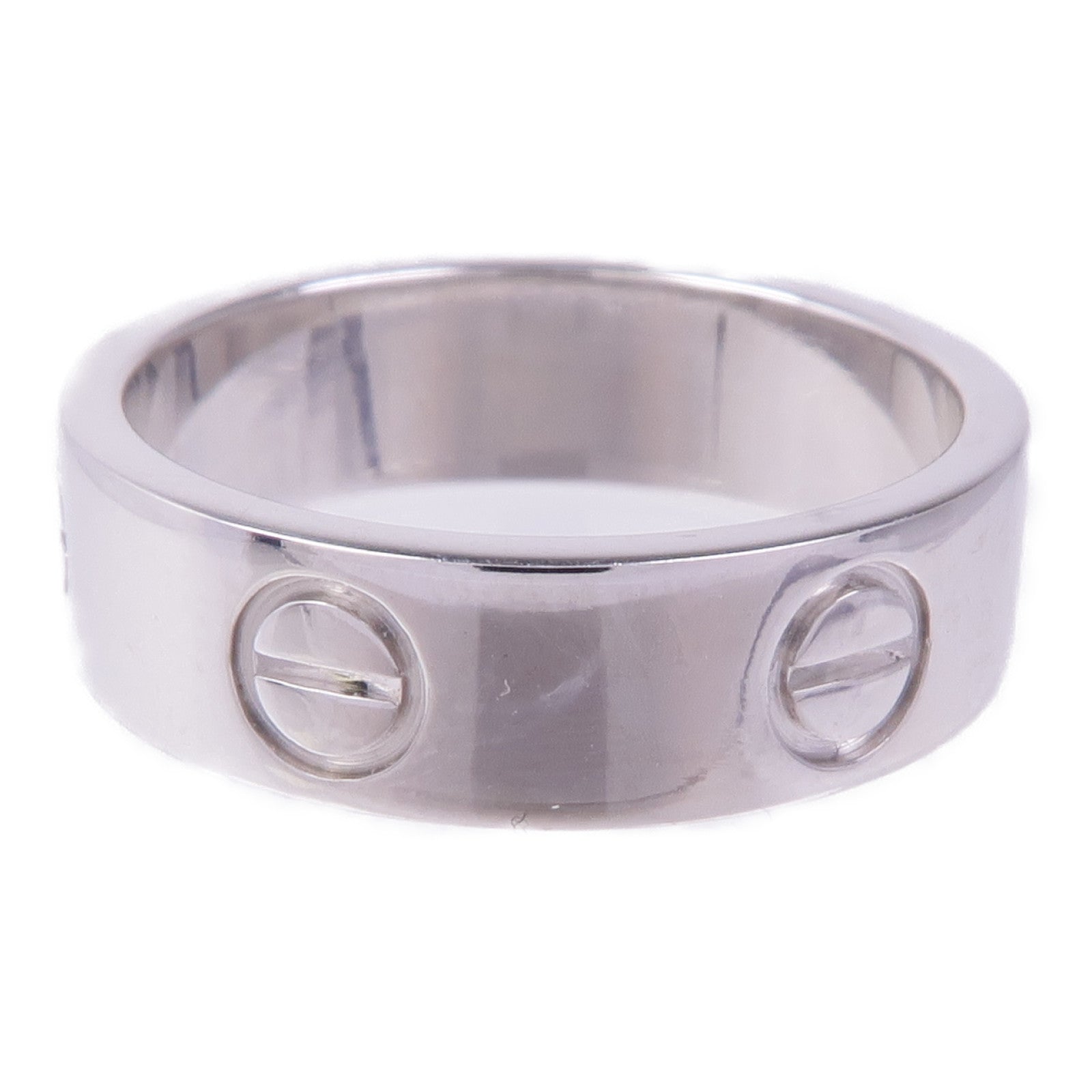 CARTIER【激減優惠】 18K白金Love Ring戒指Cartier#53/US#6.25