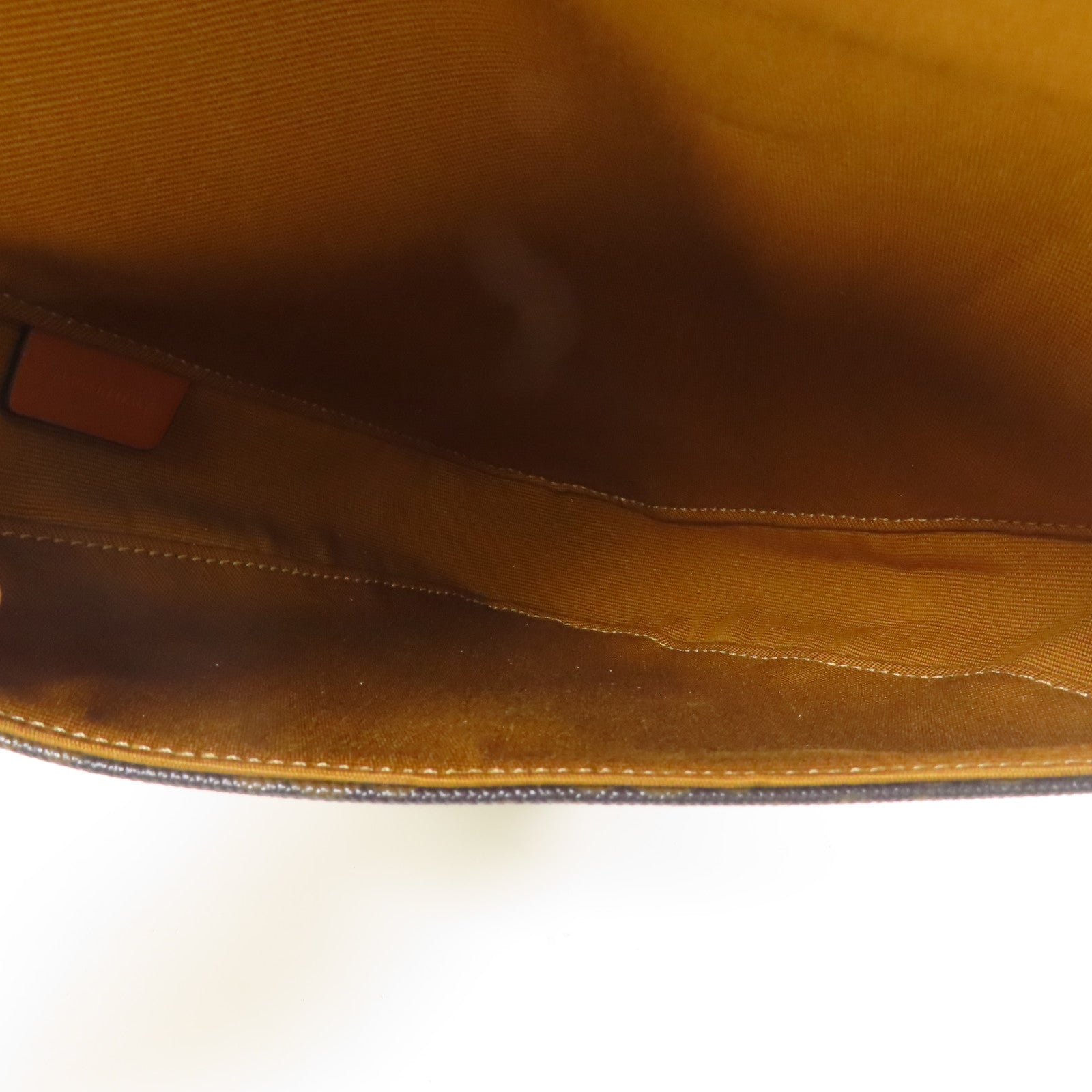 CELINE 塗層帆布Shoulder Bag肩背袋棕色