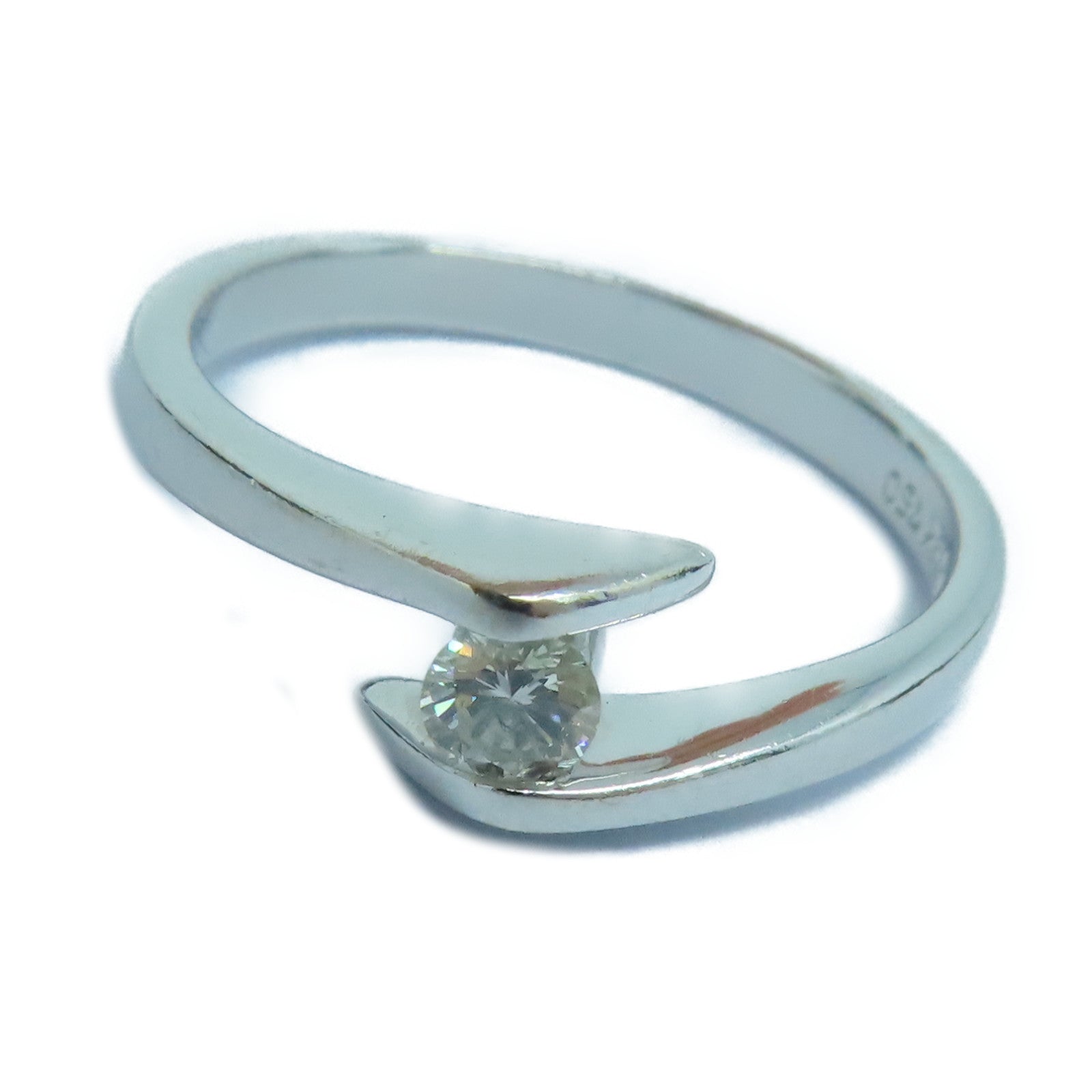 JEWELRY 18K白金Diamond Ring钻石戒指US#6