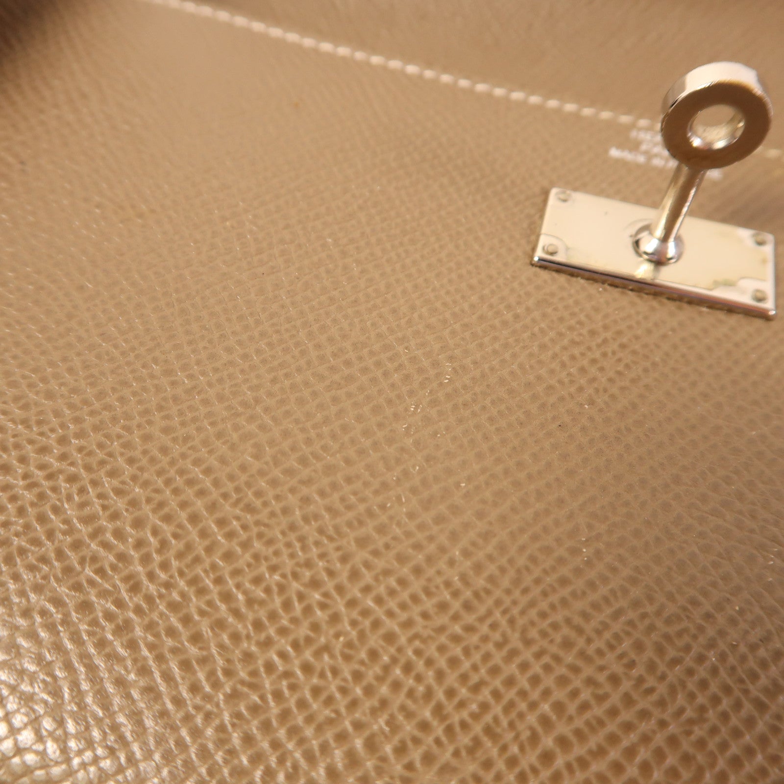 HERMES Epsom皮革Kelly Long Wallet銀扣長錢包