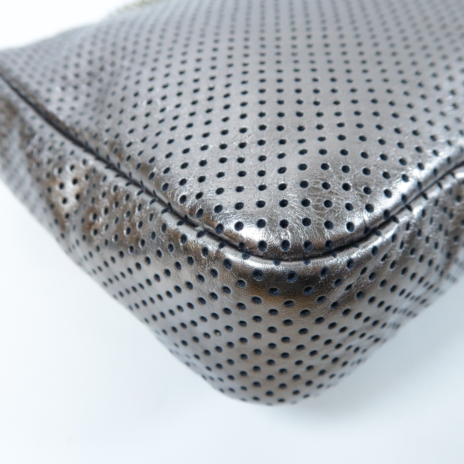 CHANEL 【激減優惠】牛皮皮革2.55 Chain Shoulder Bag金扣鏈帶肩背袋銀色