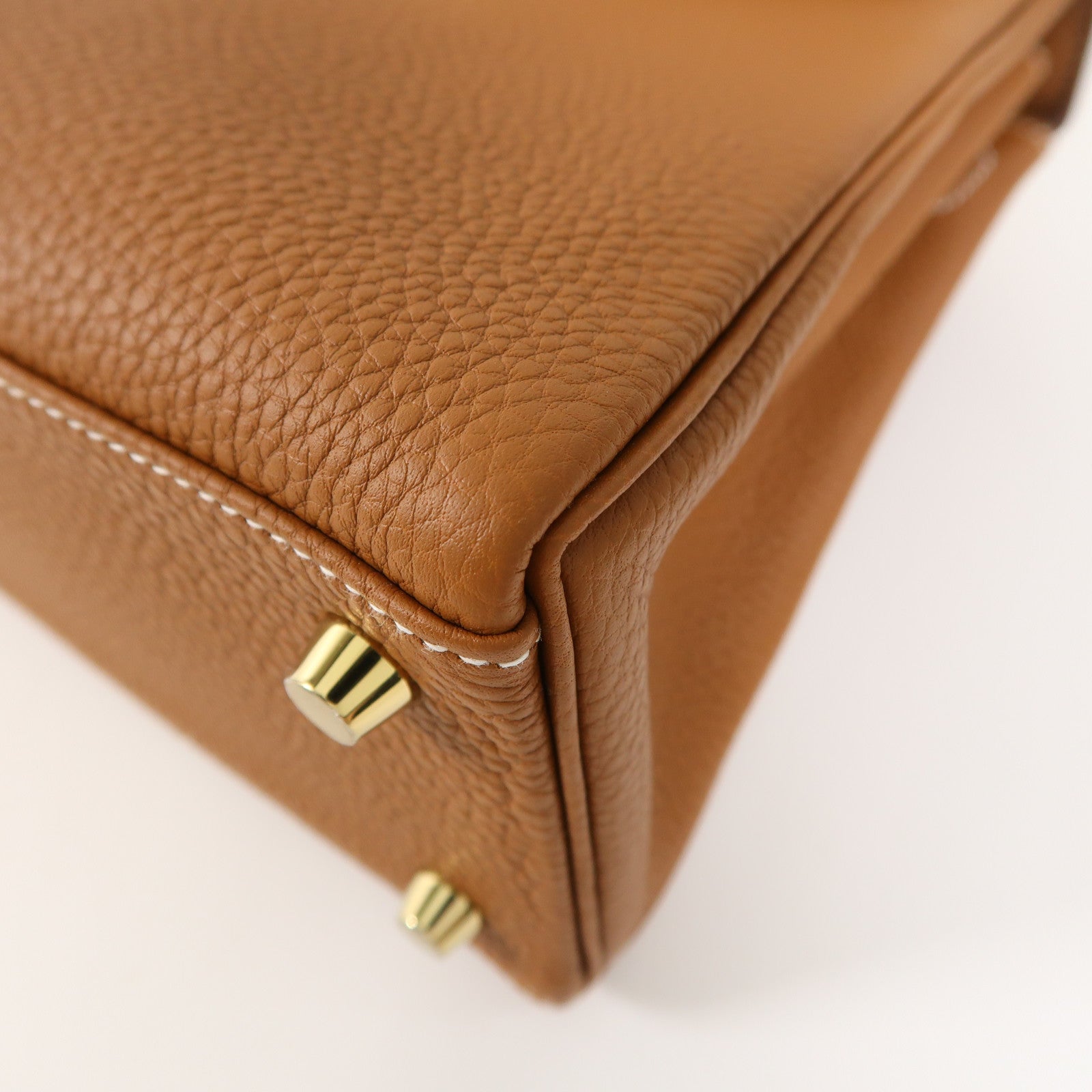 HERMES 【激減優惠】Togo皮革Kelly 25金扣手挽肩背兩用袋37 Gold