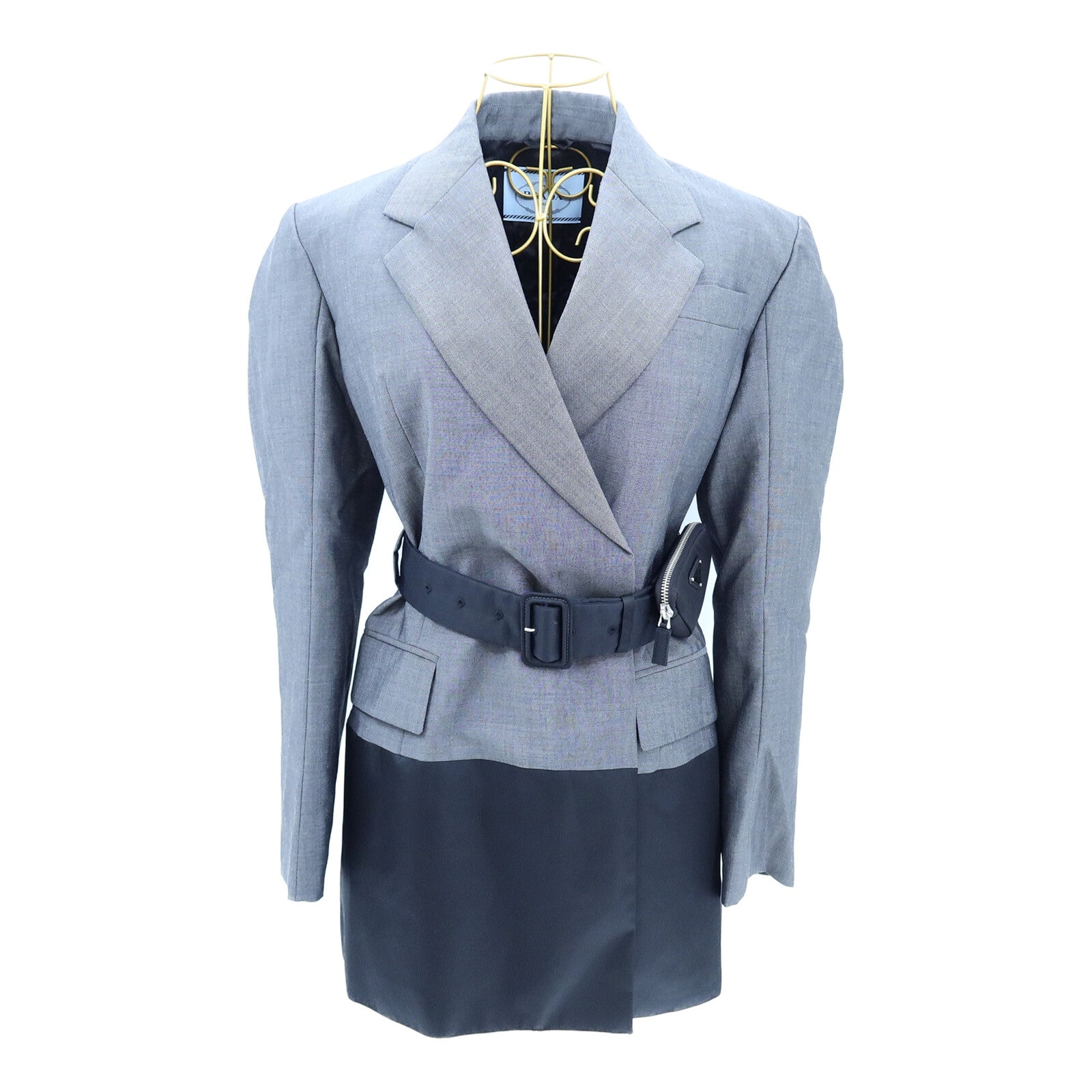 PRADA Mohair/Scheerwol Long Jacket Blazer外套