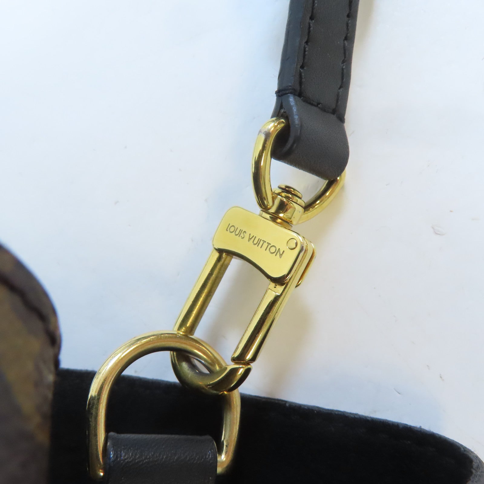 LOUIS VUITTON Monogram Neo Noe MM金扣肩背袋啡色