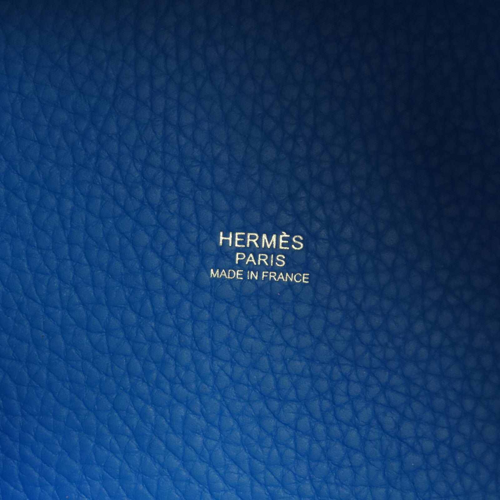 HERMES Clemence皮革Picotin PM銀扣手挽袋Mykonos