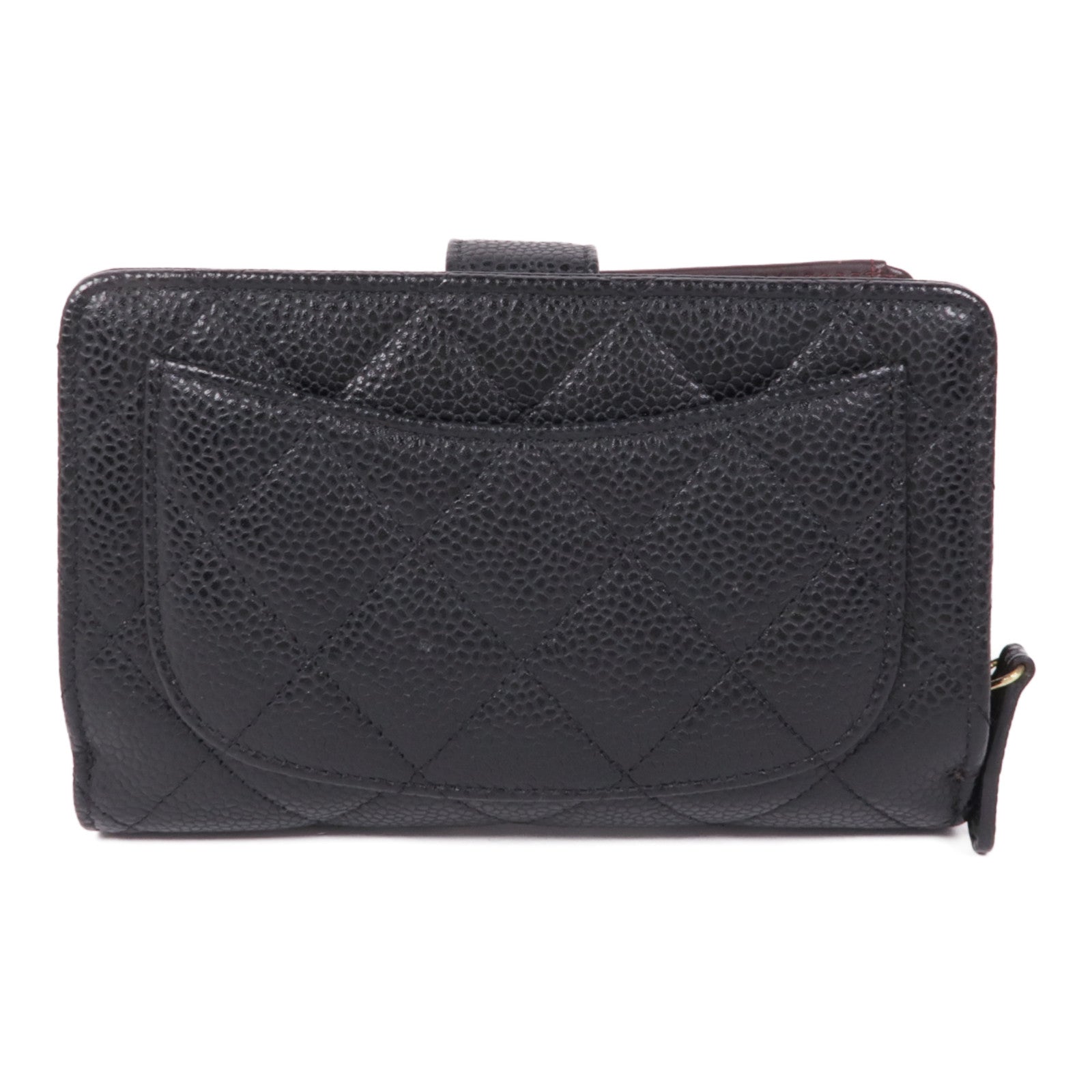 CHANEL 牛皮皮革Wallet金扣錢包
