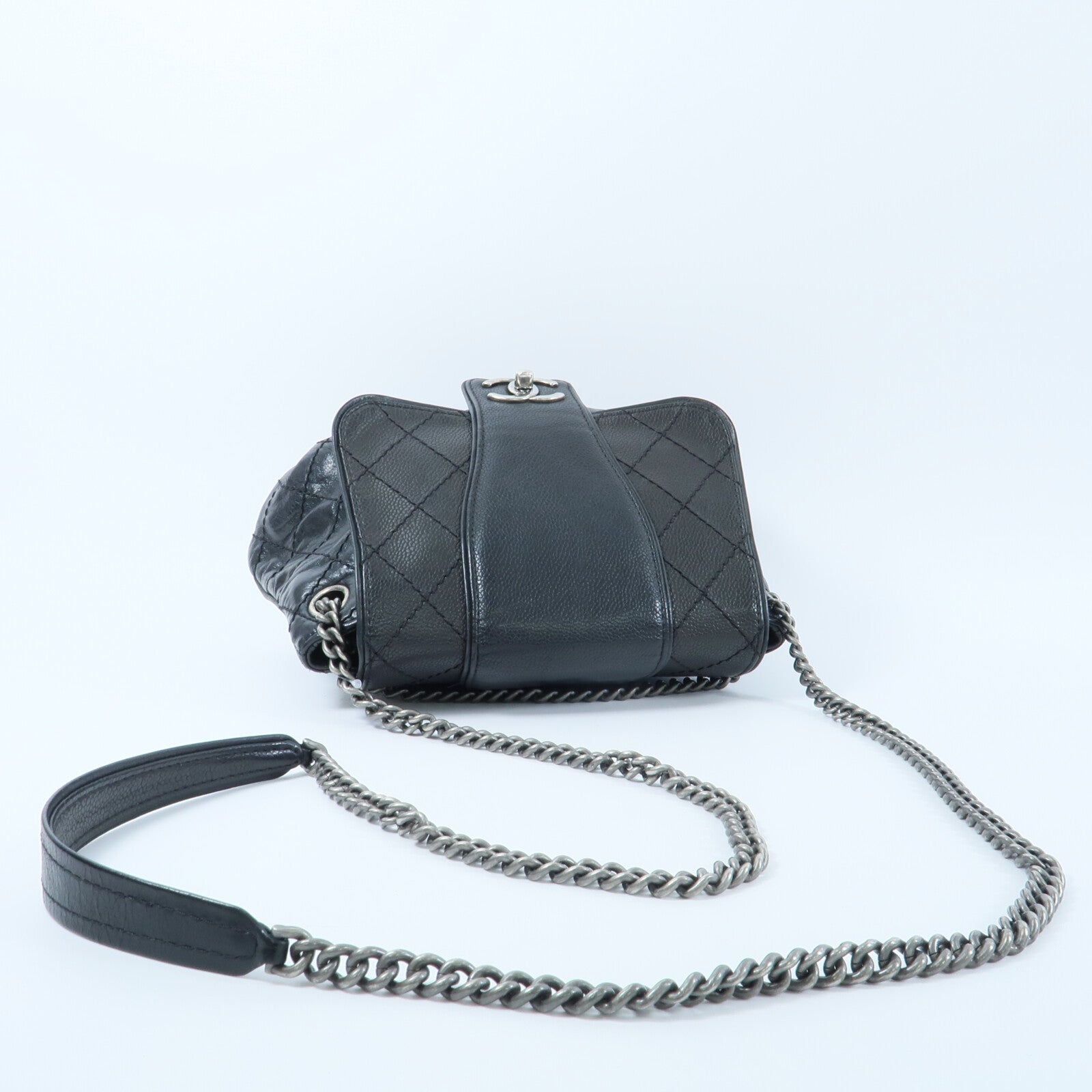 CHANEL 牛皮皮革Shoulder Bag鏈帶肩背袋