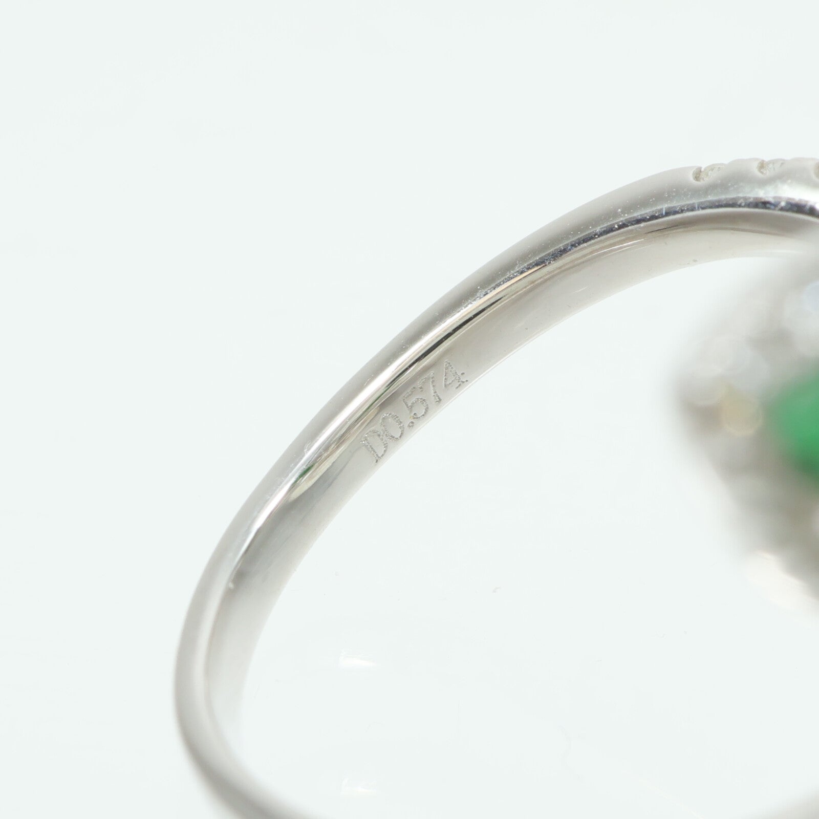 JEWELRY 18K白金Pearl Jade Diamond Ring珍珠/翡翠/鑽石戒指