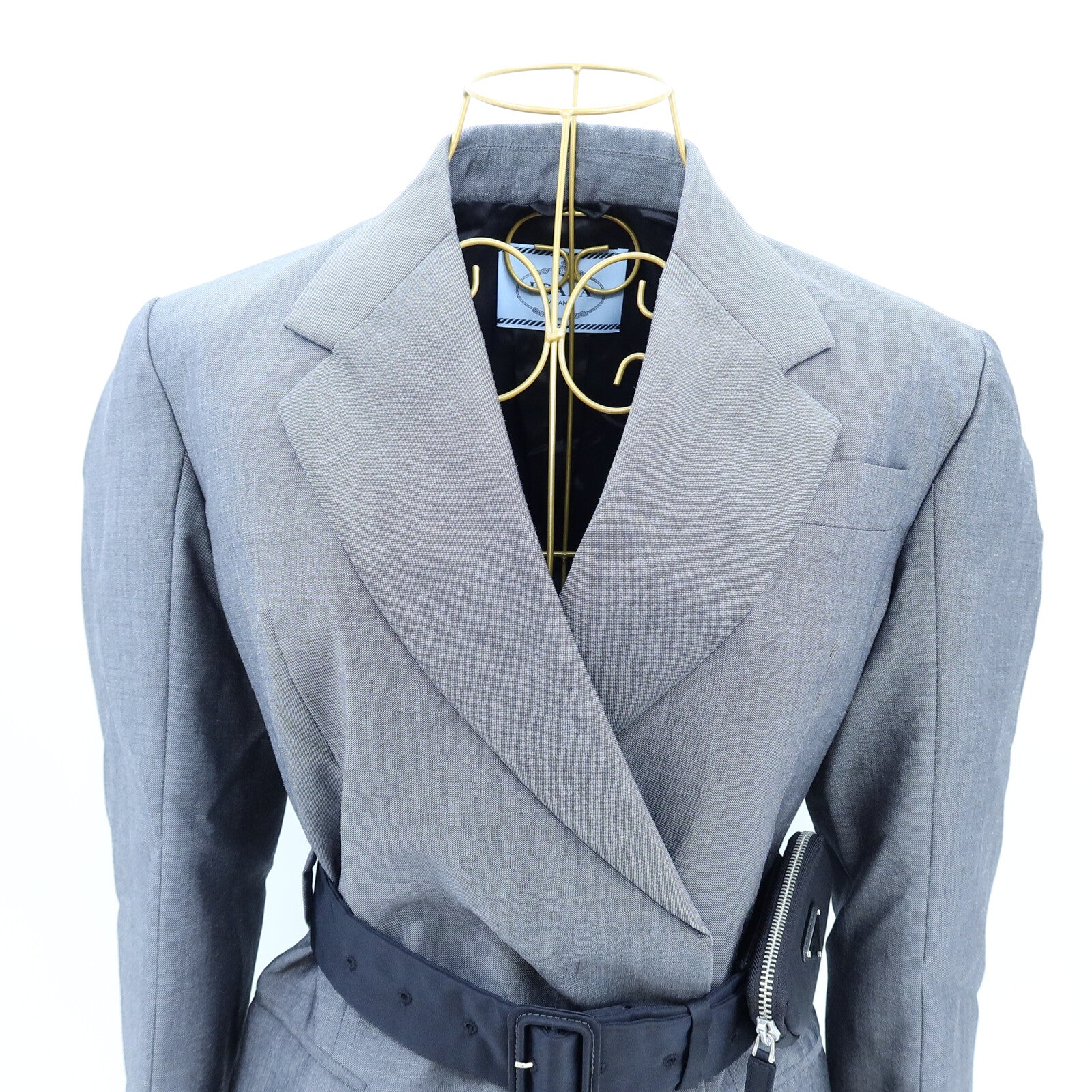 PRADA Mohair/Scheerwol Long Jacket Blazer外套
