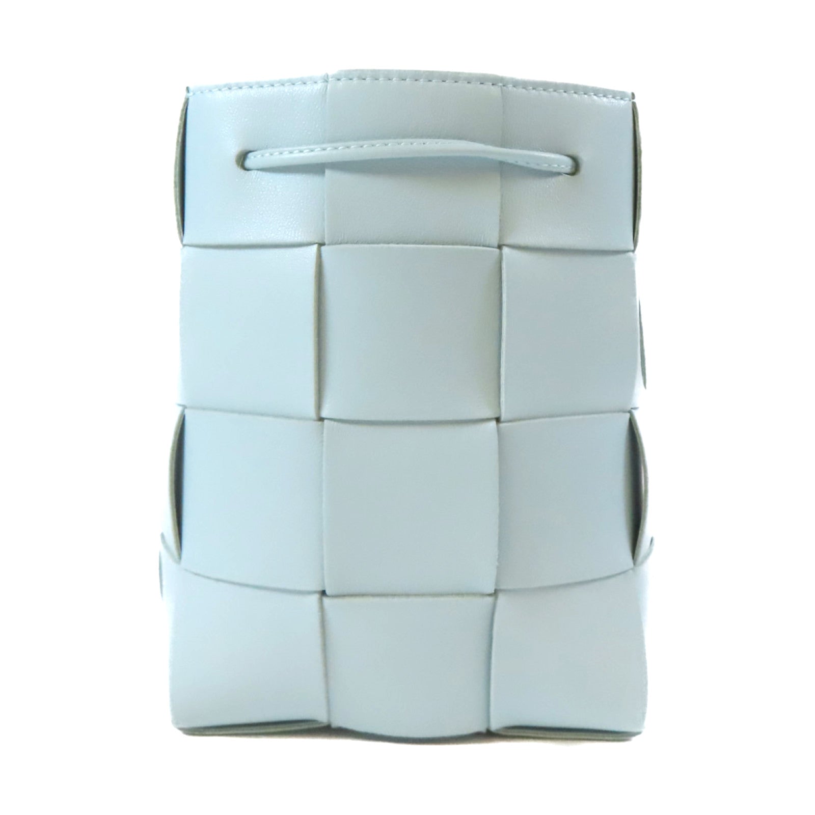 BOTTEGA VENETA 【激減優惠】羊皮皮革Small Cassette Cross-Body Bucket肩背袋藍色
