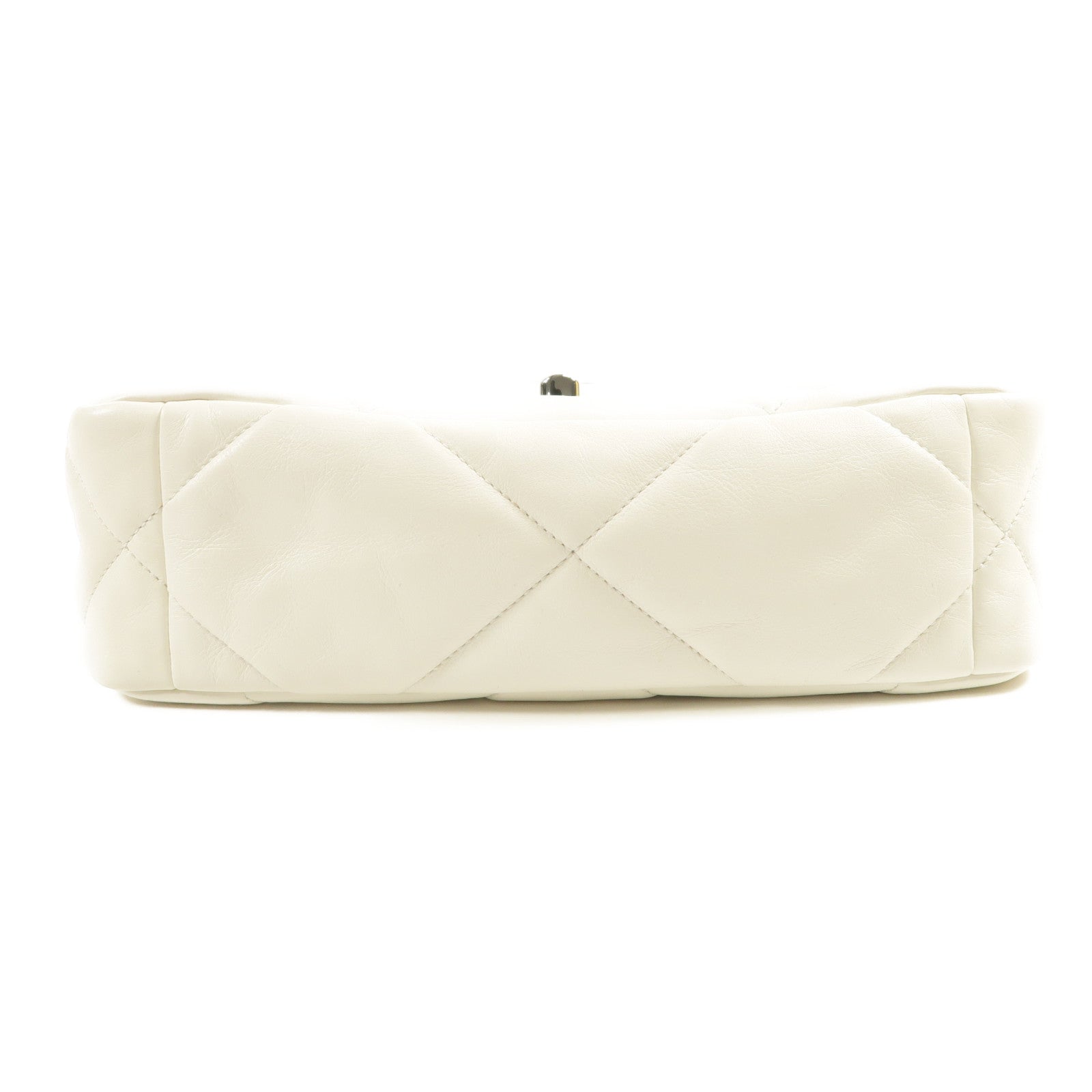 CHANEL 羊皮皮革C19 Small銀扣鏈帶手挽肩背兩用袋